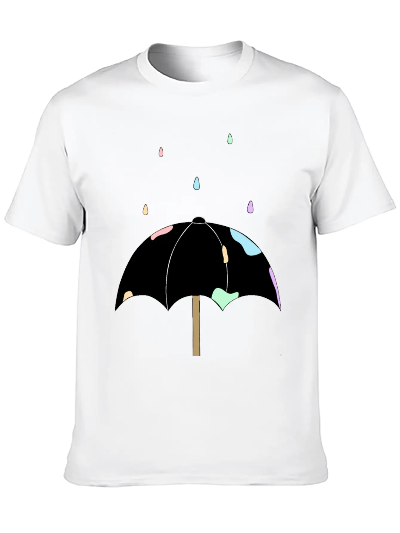 Pastel Rain Stylish Everyday T-Shirt – Unisex Basic Cotton Tee
