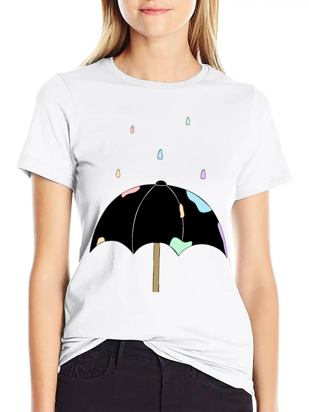 Pastel Rain Stylish Everyday T-Shirt – Unisex Basic Cotton Tee