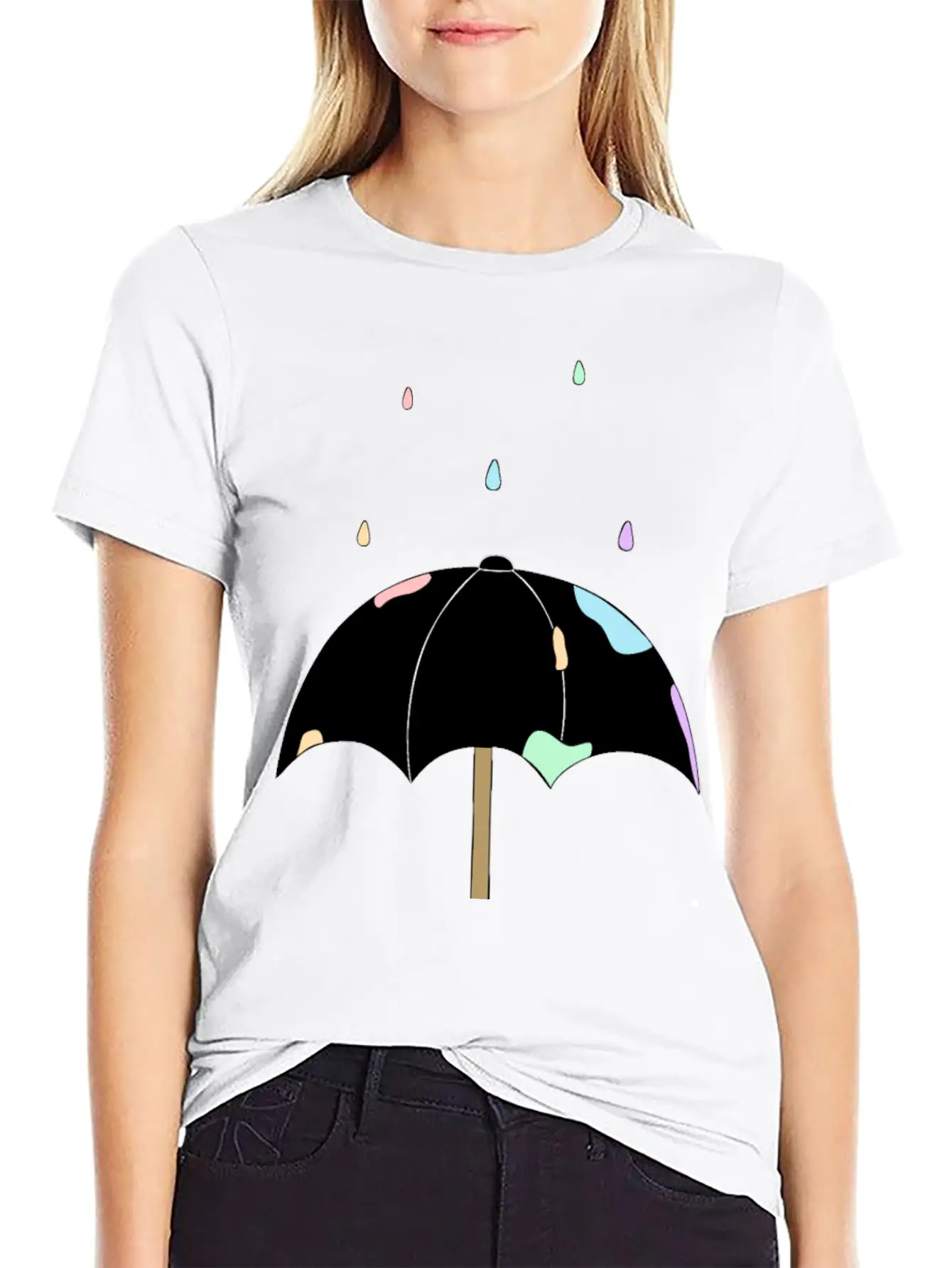 Pastel Rain Stylish Everyday T-Shirt – Unisex Basic Cotton Tee