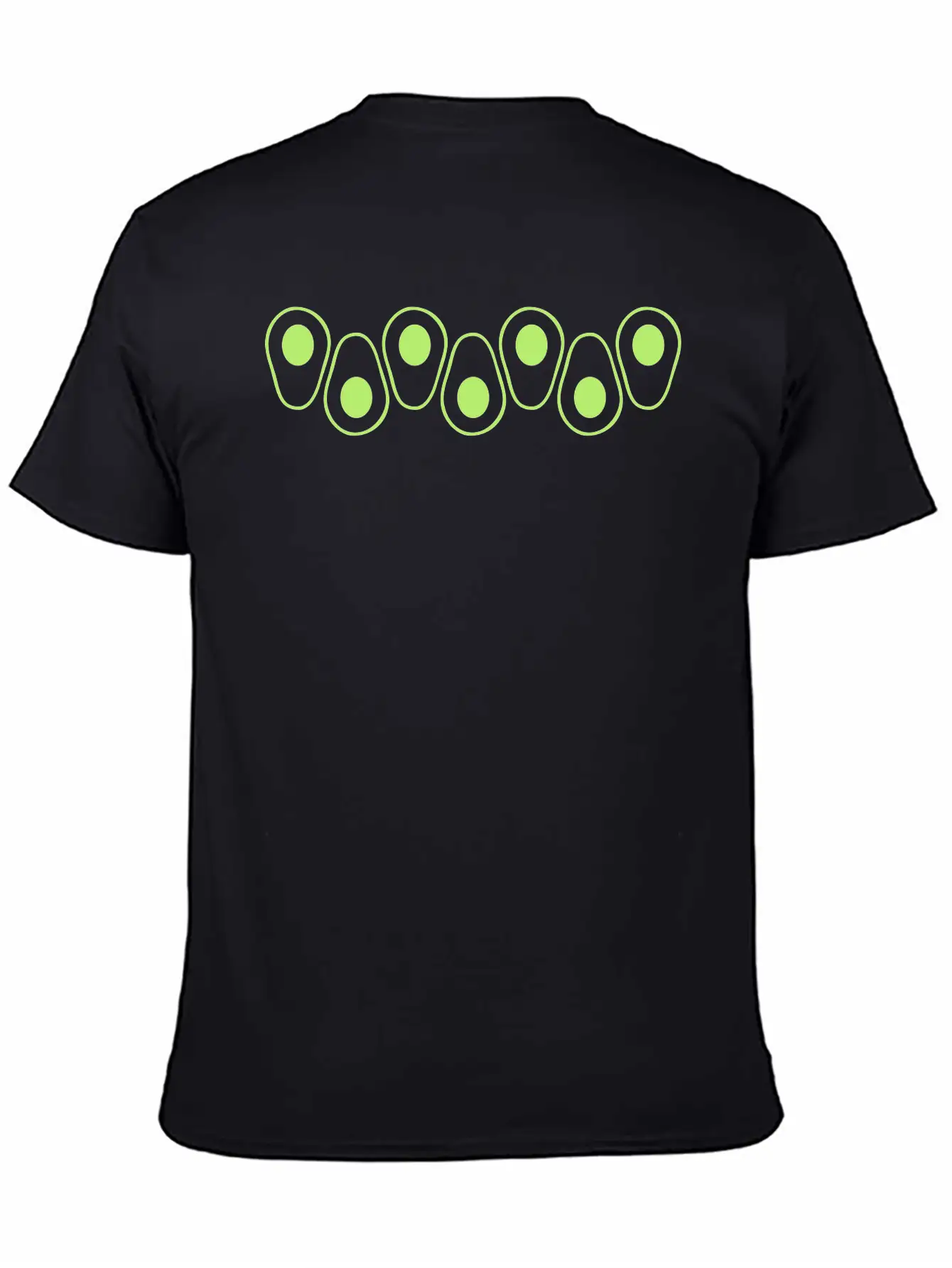 Pattern Avocado Series Clipart Fruit Vegetable Del Unisex Short Sleeve Soft Cotton T-Shirt – Casual Everyday Wear
