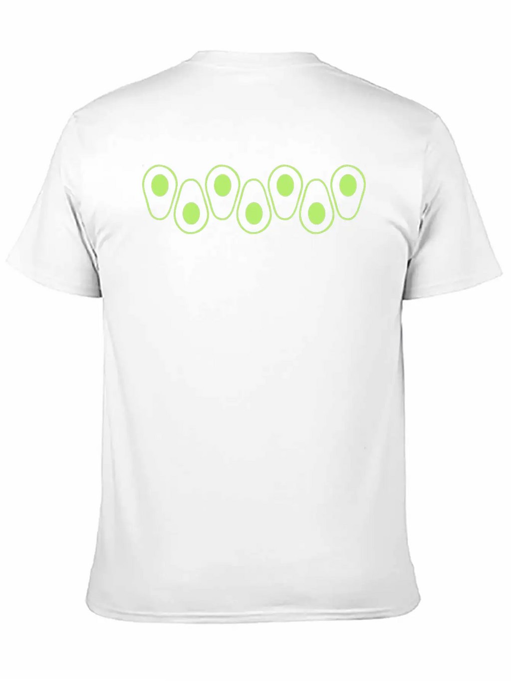 Pattern Avocado Series Clipart Fruit Vegetable Del Unisex Short Sleeve Soft Cotton T-Shirt – Casual Everyday Wear