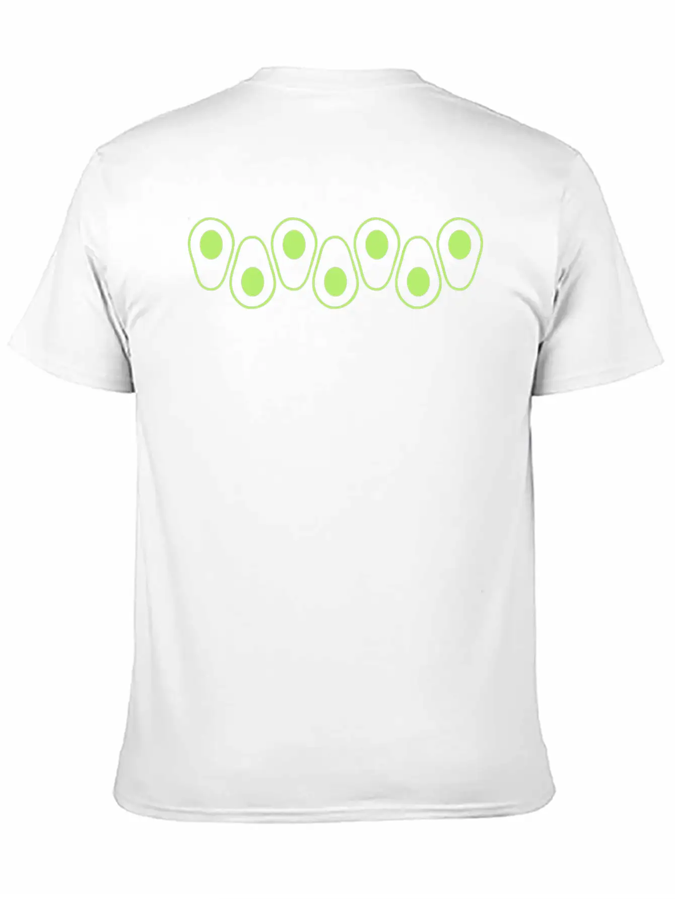 Pattern Avocado Series Clipart Fruit Vegetable Del Unisex Short Sleeve Soft Cotton T-Shirt – Casual Everyday Wear