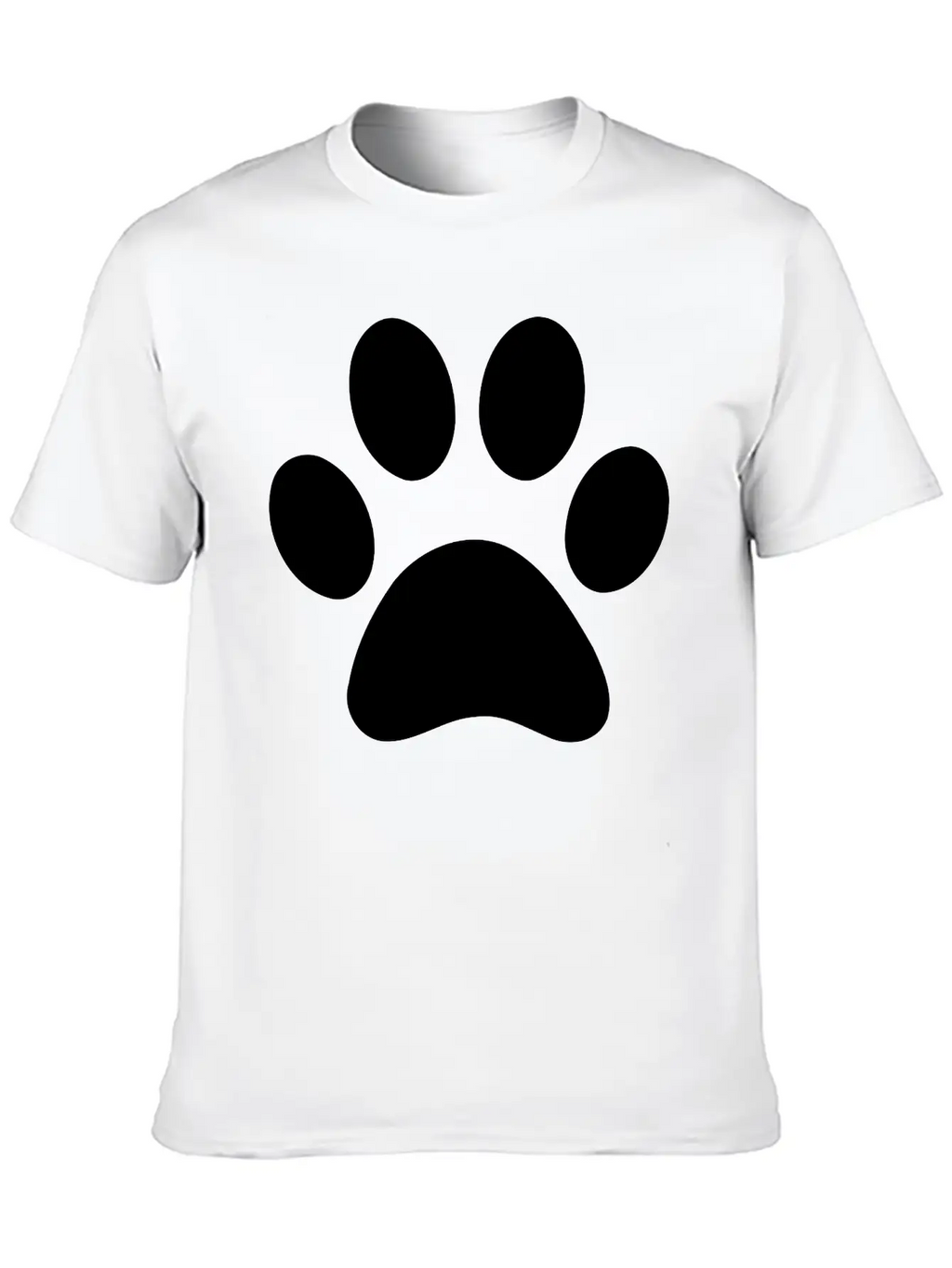 Paw Print Unisex Casual T-Shirt – Clean Design For Daily Comfort