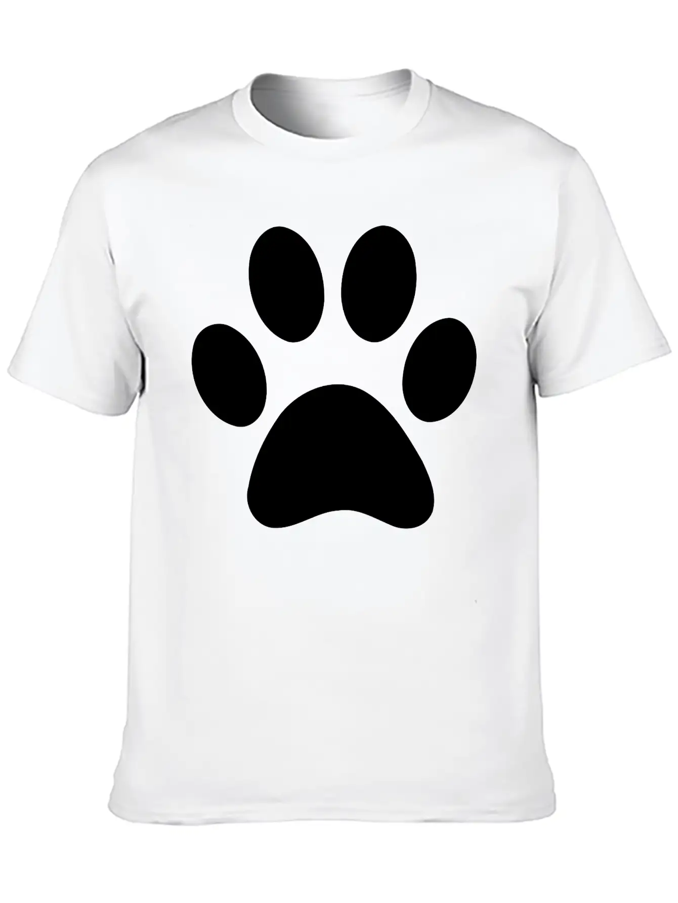 Paw Print Unisex Casual T-Shirt – Clean Design For Daily Comfort