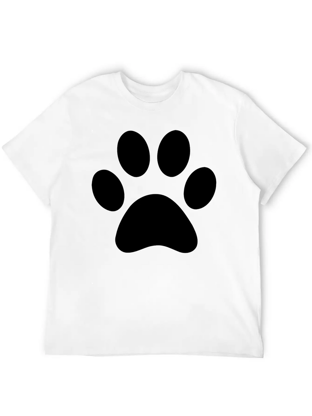 Paw Print Unisex Casual T-Shirt – Clean Design For Daily Comfort
