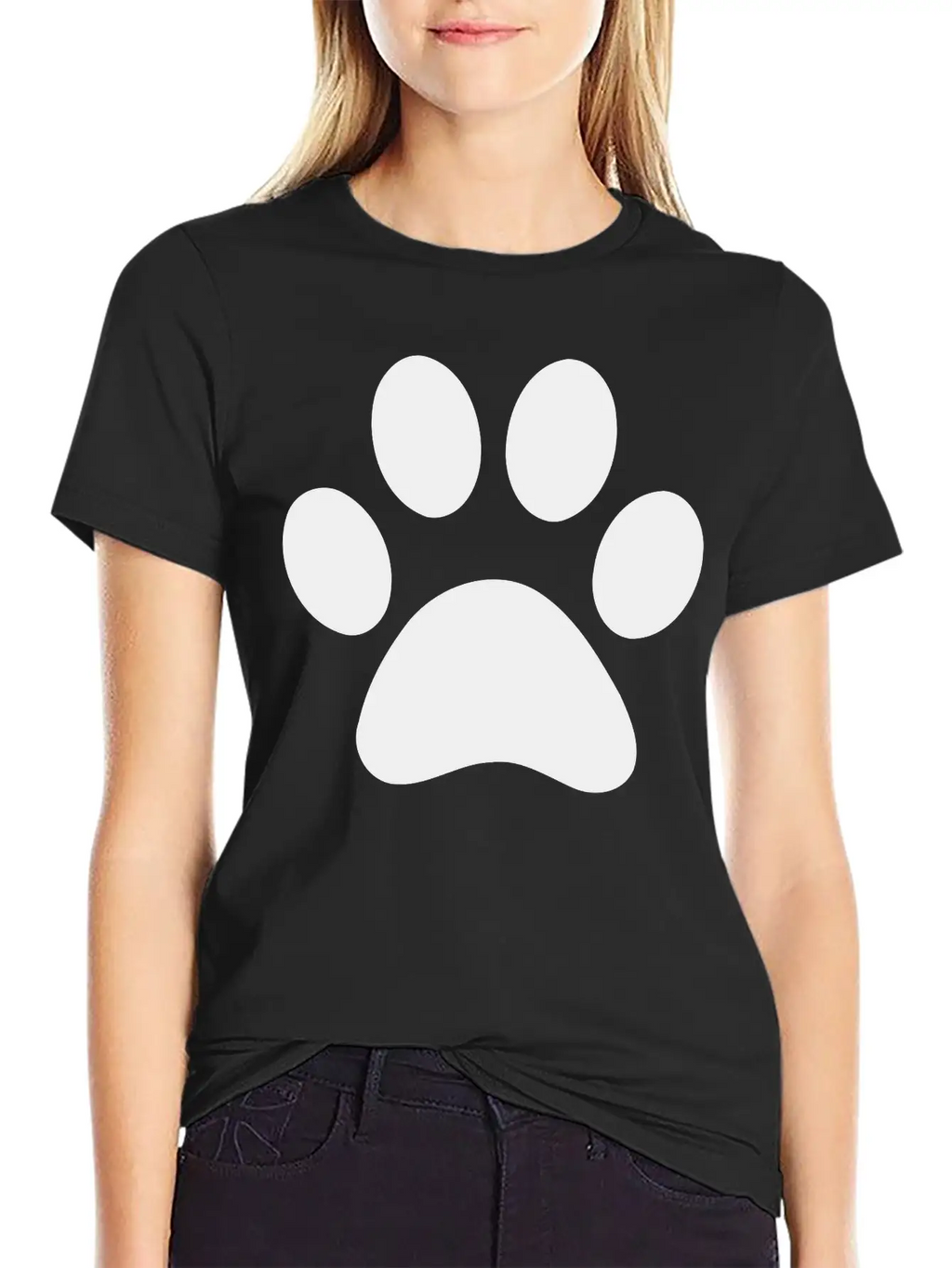 Paw Print Unisex Casual T-Shirt – Clean Design For Daily Comfort