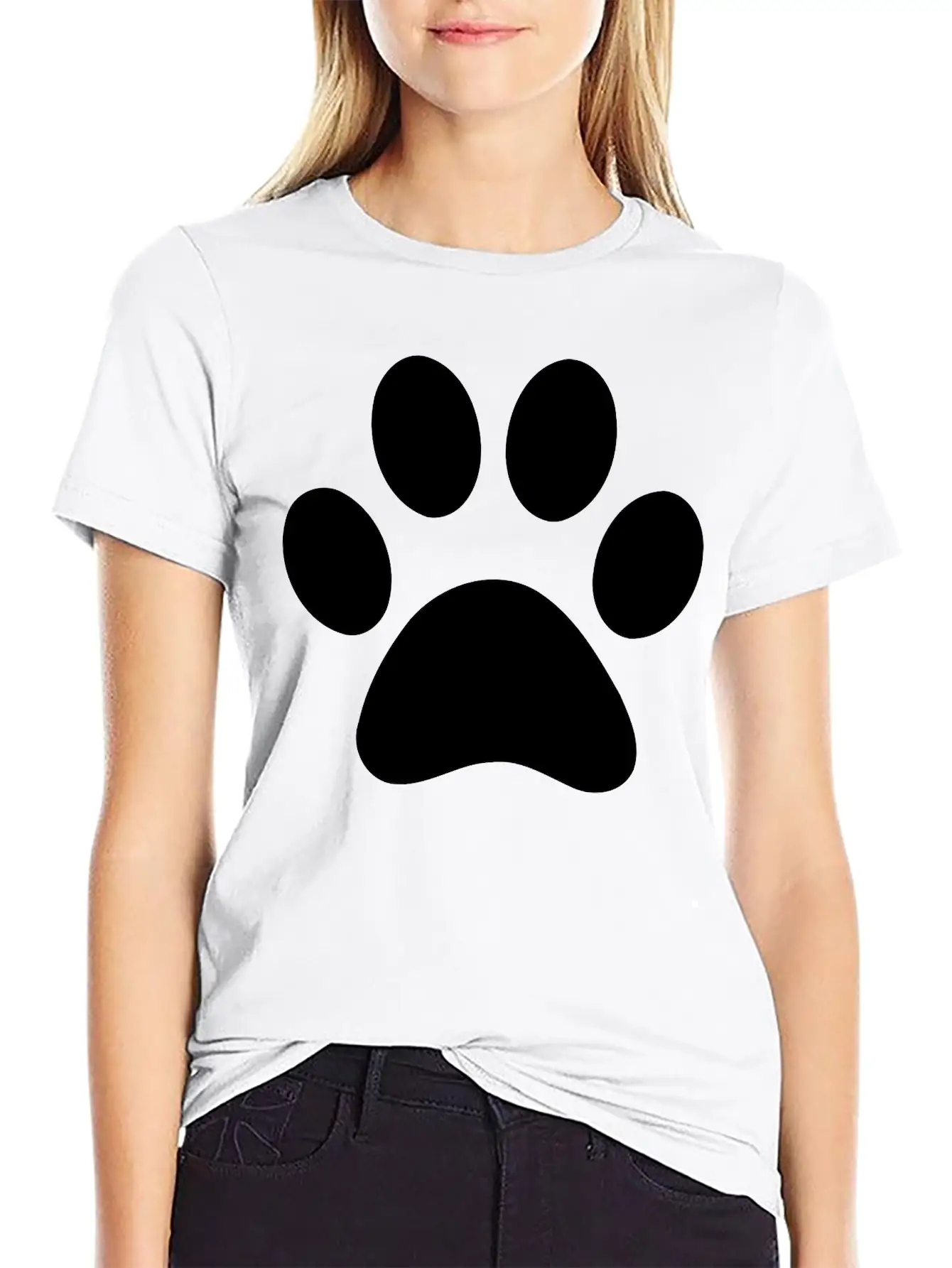 Paw Print Unisex Casual T-Shirt – Clean Design For Daily Comfort