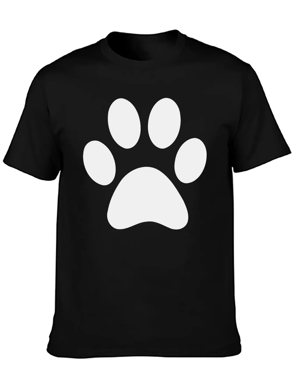 Paw Print Unisex Casual T-Shirt – Clean Design For Daily Comfort
