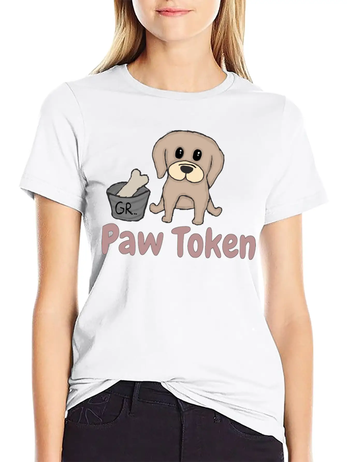 Paw Token, Puppy Lovers Token Breathable Soft Cotton T-Shirt – Timeless Casual Look