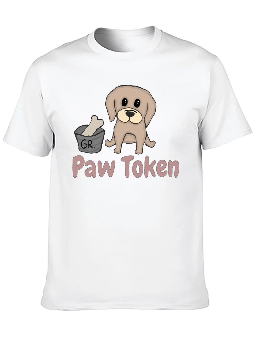 Paw Token, Puppy Lovers Token Breathable Soft Cotton T-Shirt – Timeless Casual Look