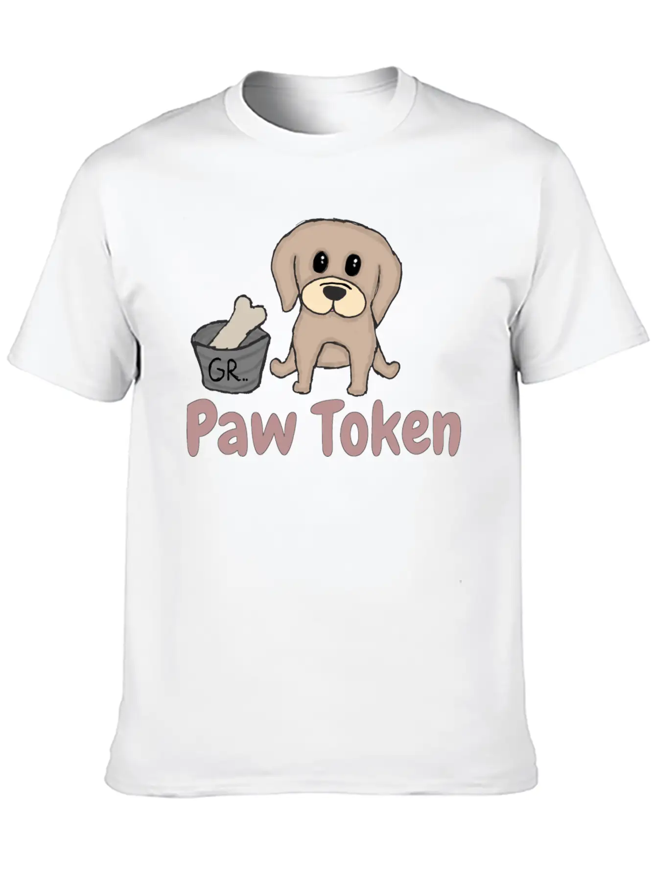 Paw Token, Puppy Lovers Token Breathable Soft Cotton T-Shirt – Timeless Casual Look
