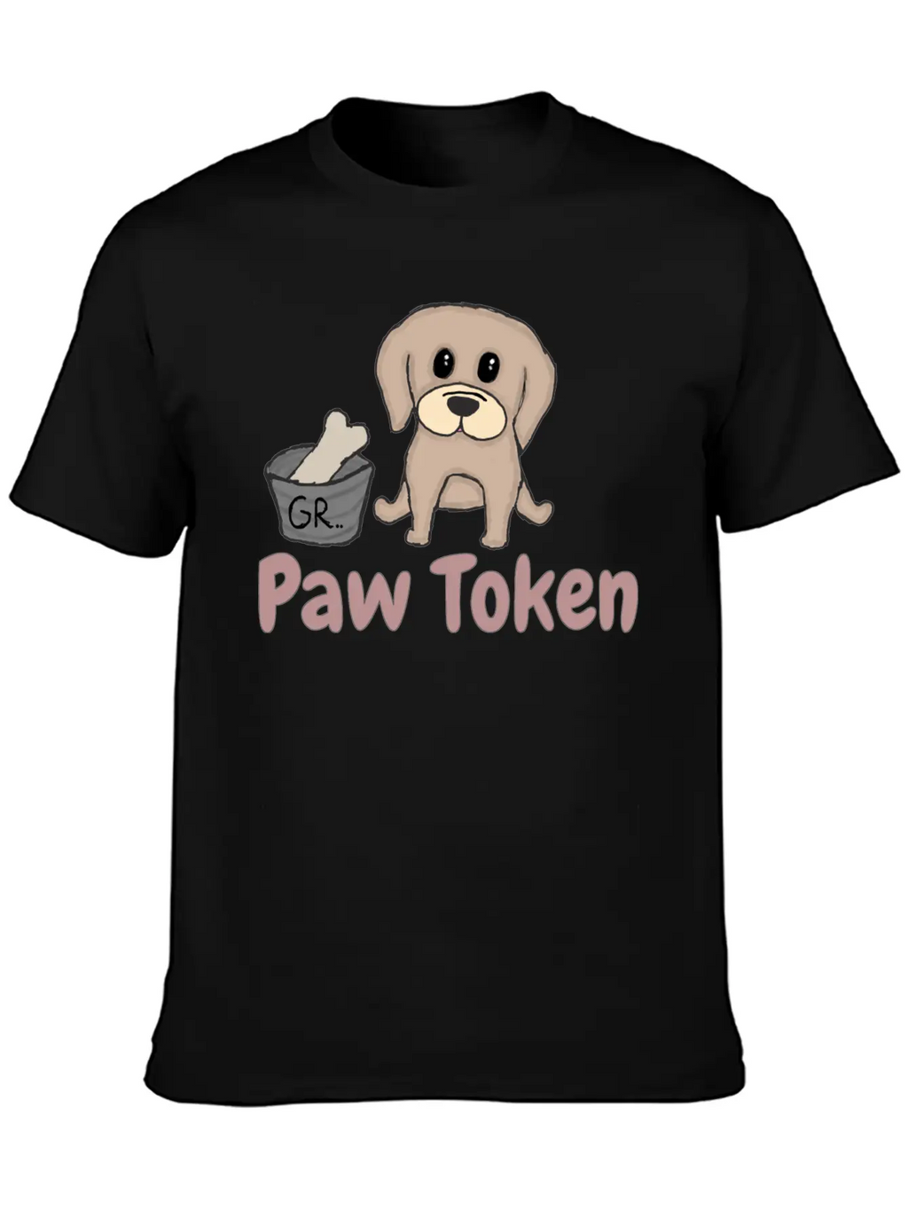 Paw Token, Puppy Lovers Token Breathable Soft Cotton T-Shirt – Timeless Casual Look