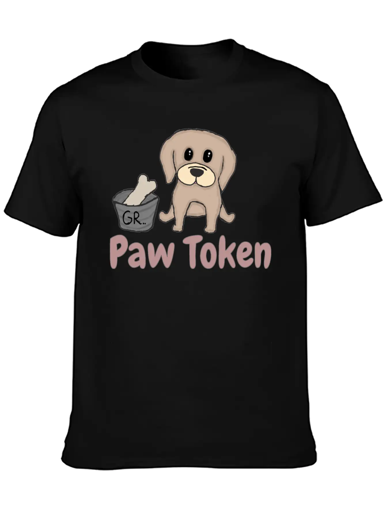 Paw Token, Puppy Lovers Token Breathable Soft Cotton T-Shirt – Timeless Casual Look
