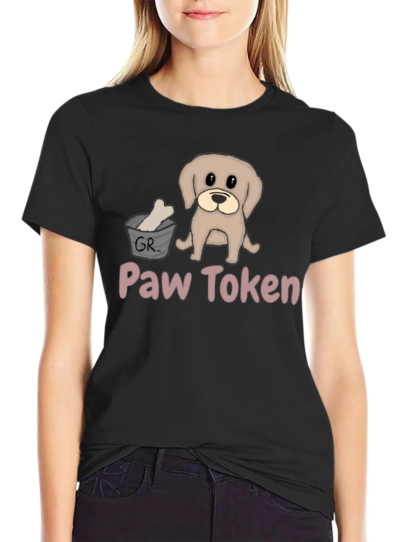 Paw Token, Puppy Lovers Token Breathable Soft Cotton T-Shirt – Timeless Casual Look