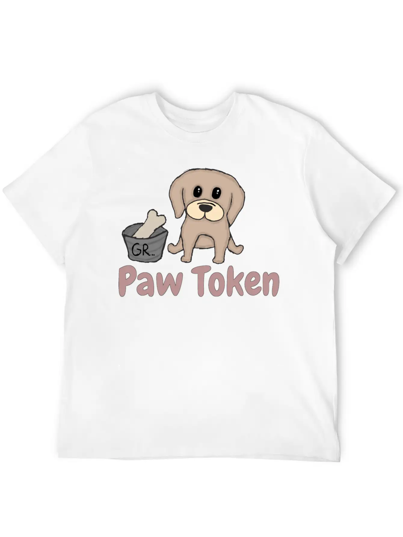 Paw Token, Puppy Lovers Token Breathable Soft Cotton T-Shirt – Timeless Casual Look