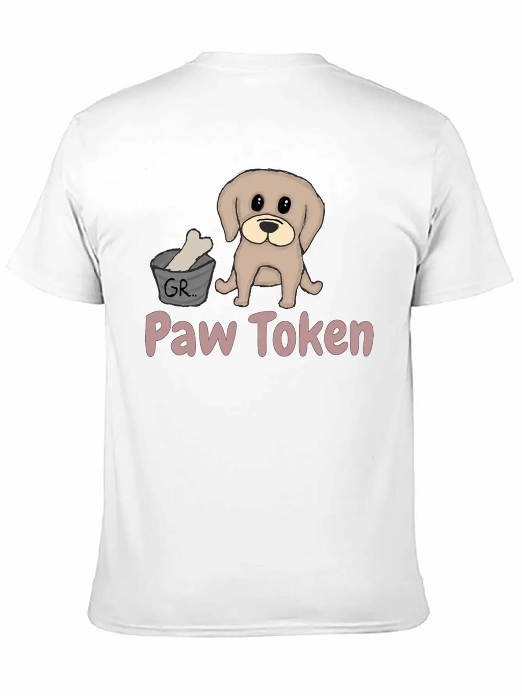 Paw Token, Puppy Lovers Token Breathable Soft Cotton T-Shirt – Timeless Casual Look