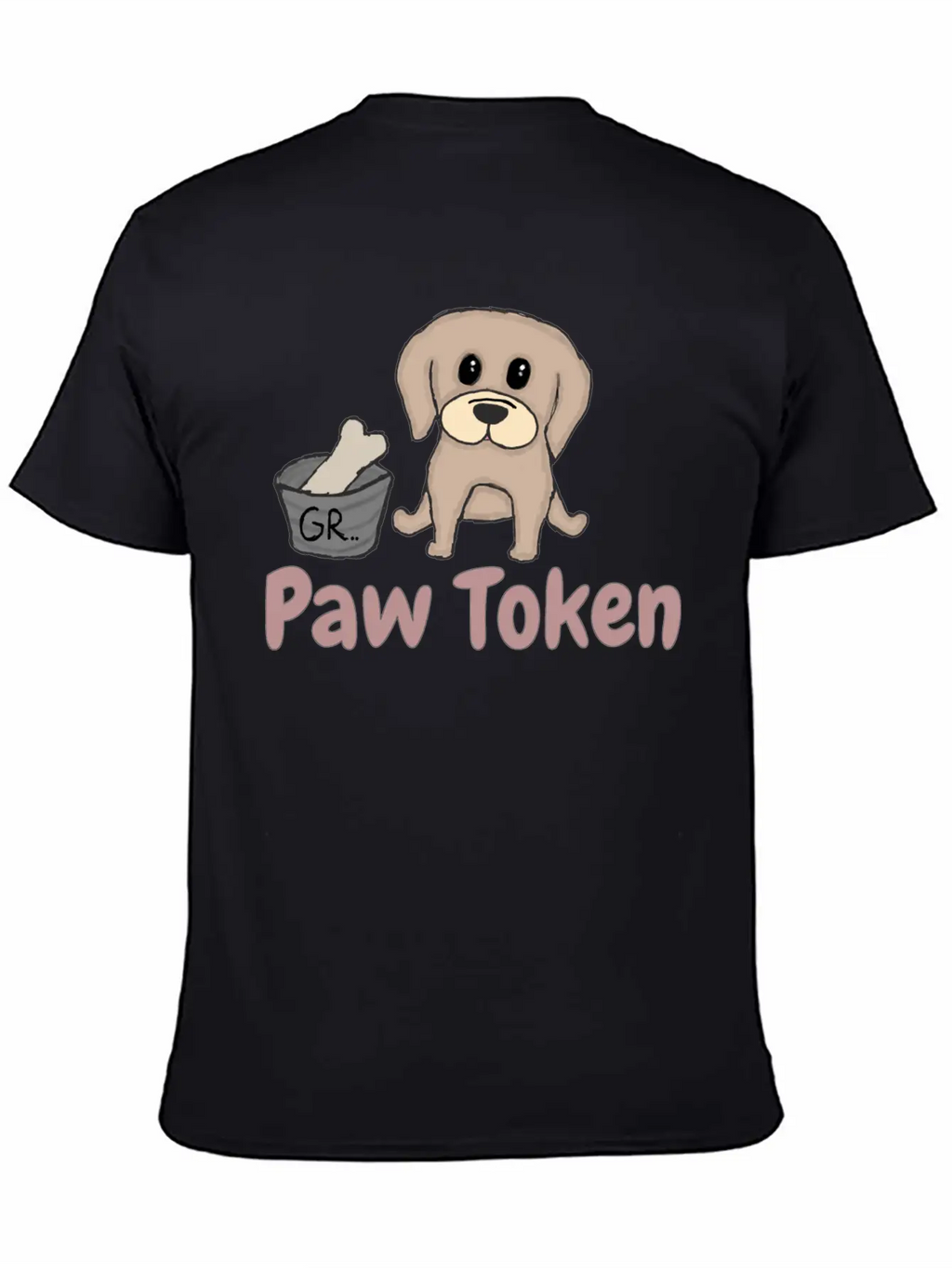 Paw Token, Puppy Lovers Token Breathable Soft Cotton T-Shirt – Timeless Casual Look