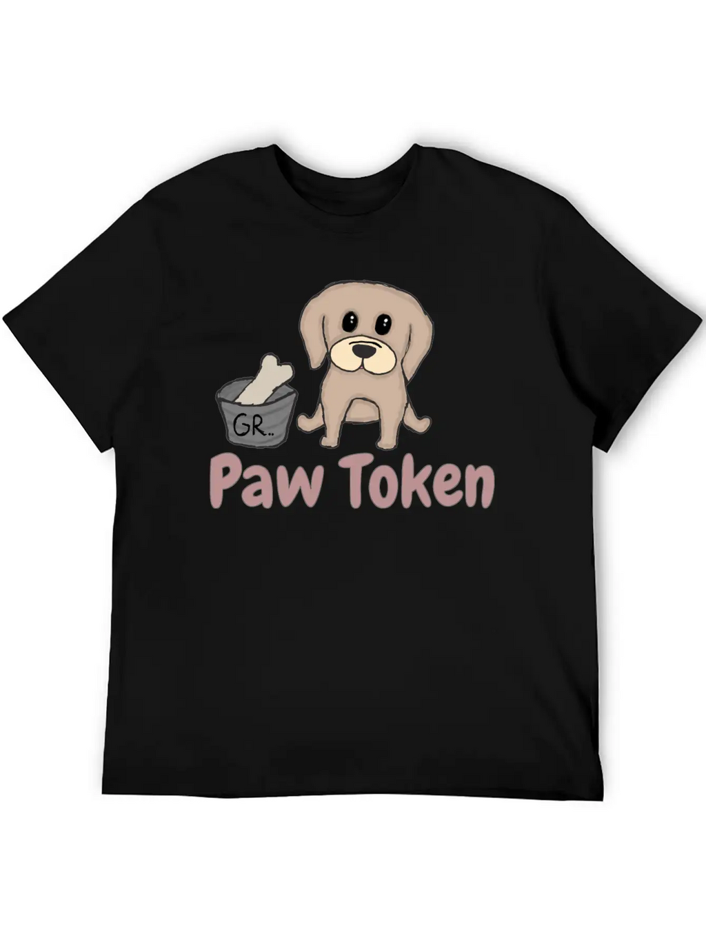 Paw Token, Puppy Lovers Token Breathable Soft Cotton T-Shirt – Timeless Casual Look