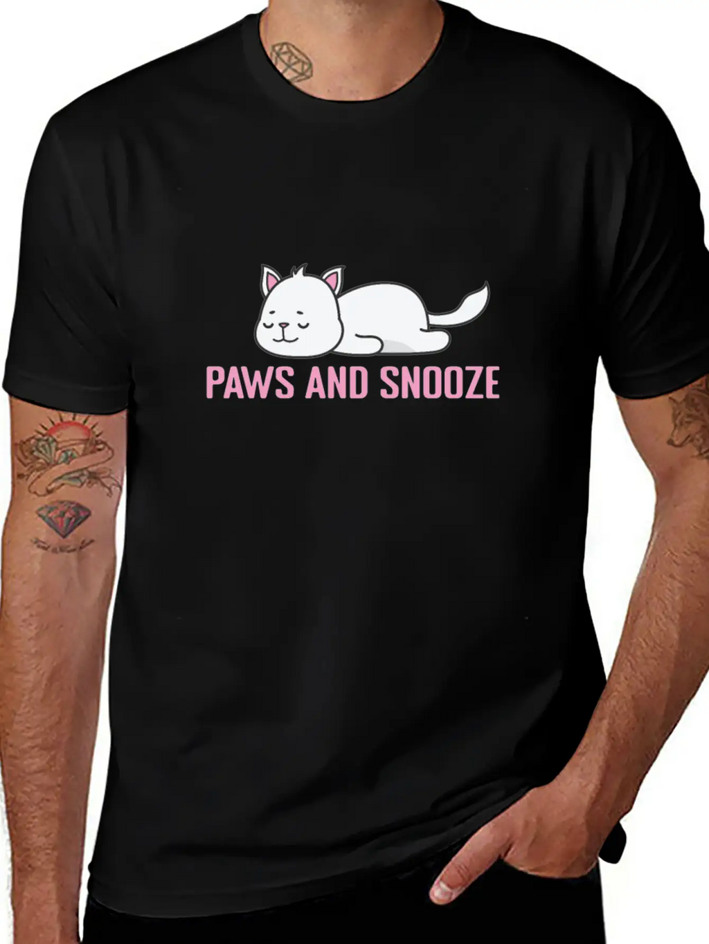 Paws And Snooze Pajama Nightgown Unisex Casual T-Shirt – Clean Design For Daily Comfort
