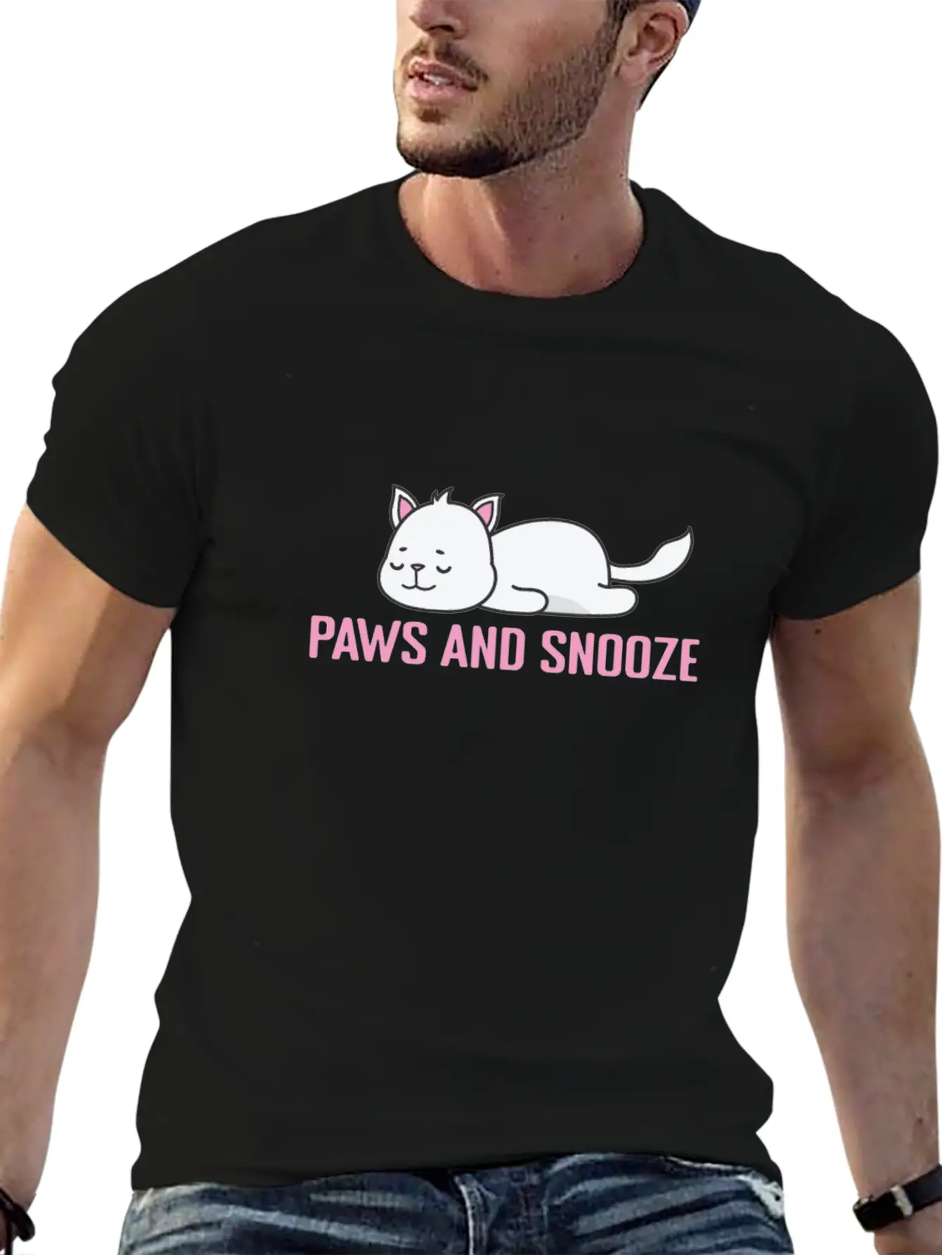 Paws And Snooze Pajama Nightgown Unisex Casual T-Shirt – Clean Design For Daily Comfort