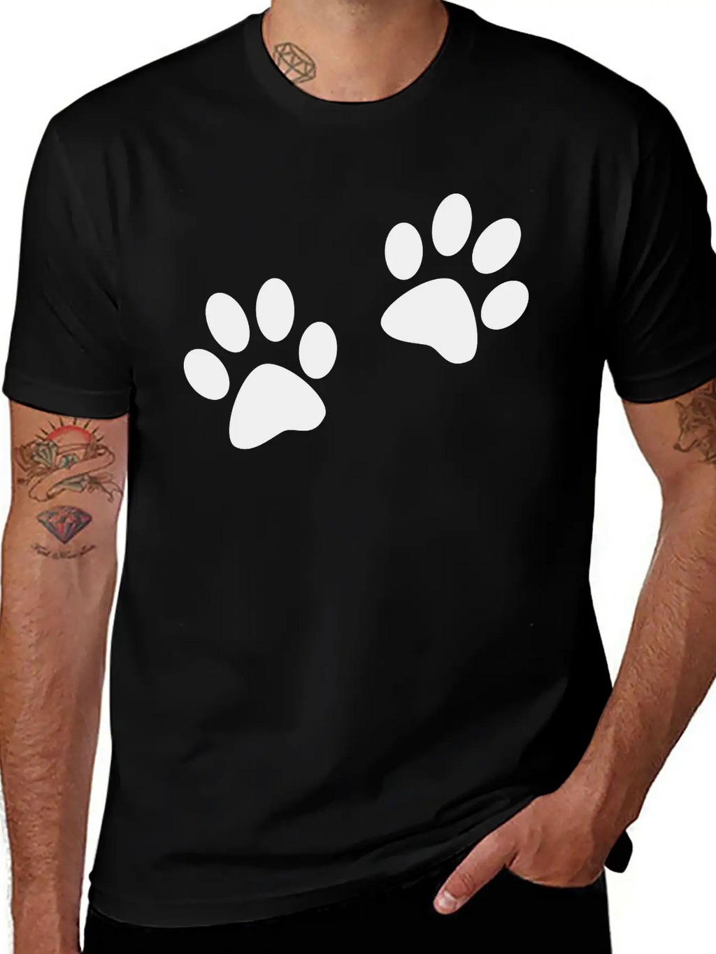 Paws Casual Graphic T-Shirt – Simple And Comfortable Daily Wear
