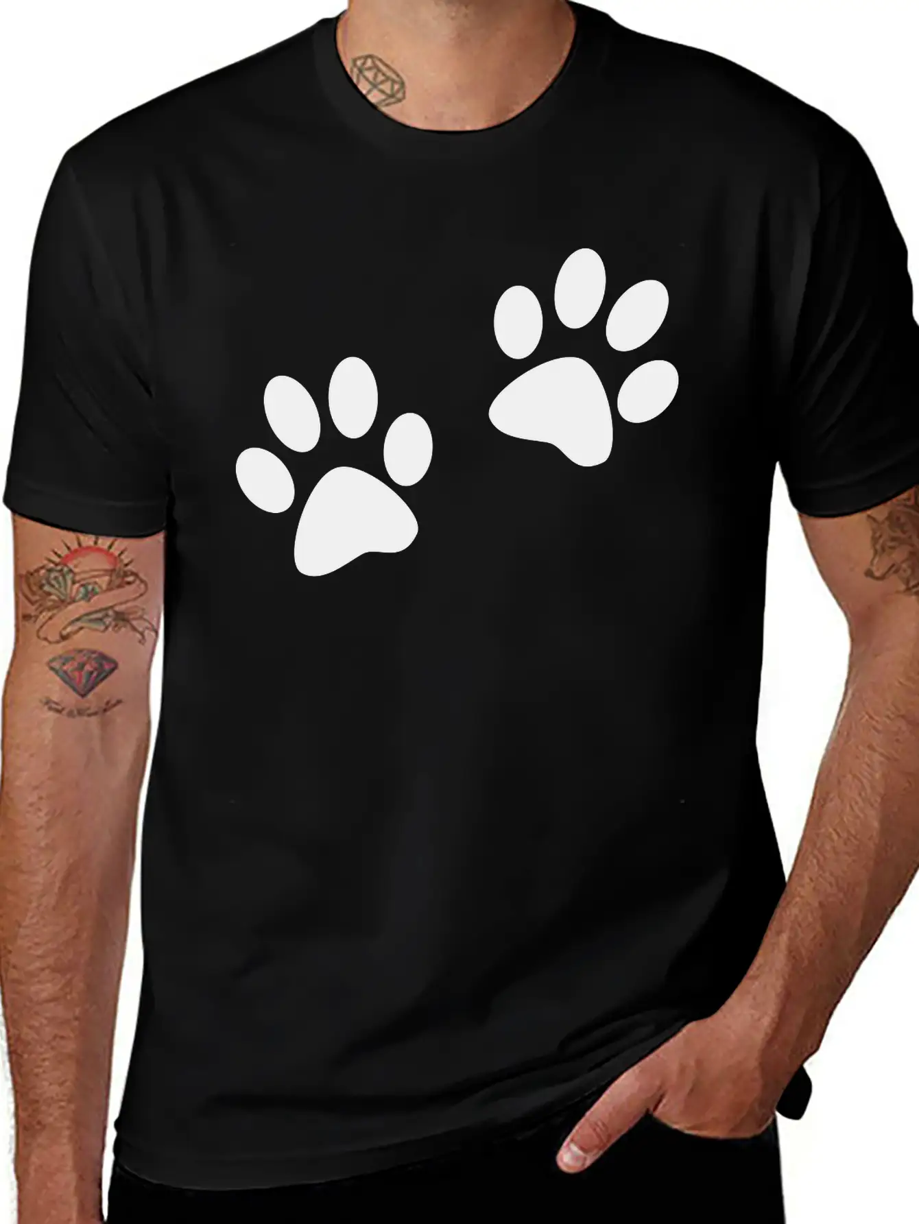 Paws Casual Graphic T-Shirt – Simple And Comfortable Daily Wear