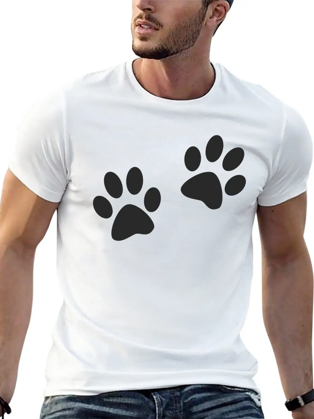 Paws Casual Graphic T-Shirt – Simple And Comfortable Daily Wear