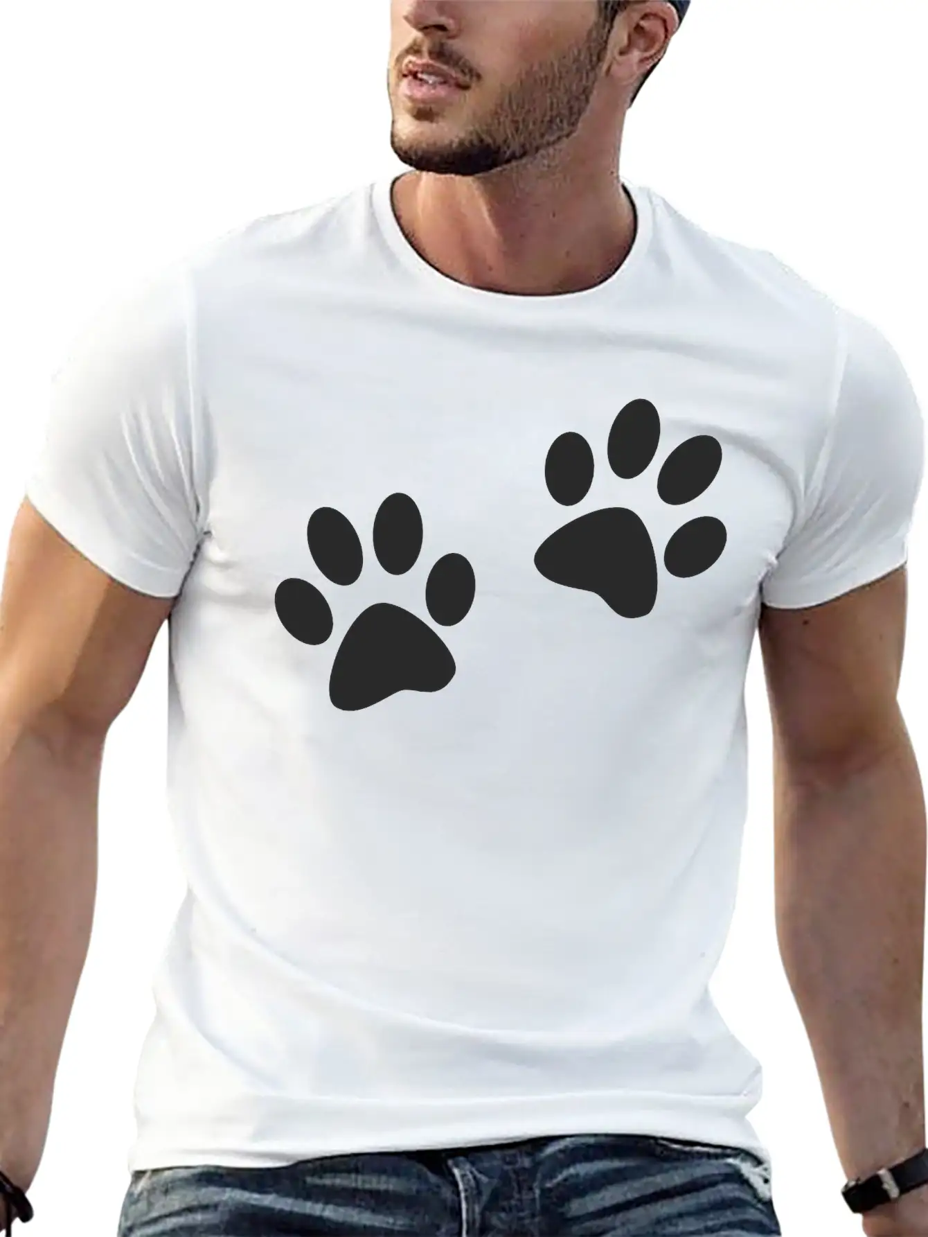 Paws Casual Graphic T-Shirt – Simple And Comfortable Daily Wear
