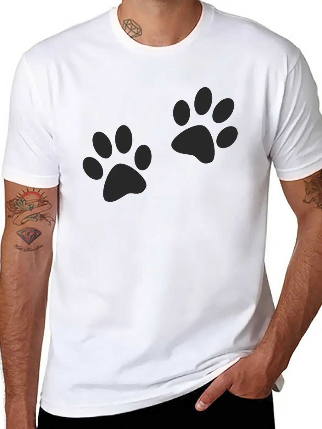 Paws Casual Graphic T-Shirt – Simple And Comfortable Daily Wear