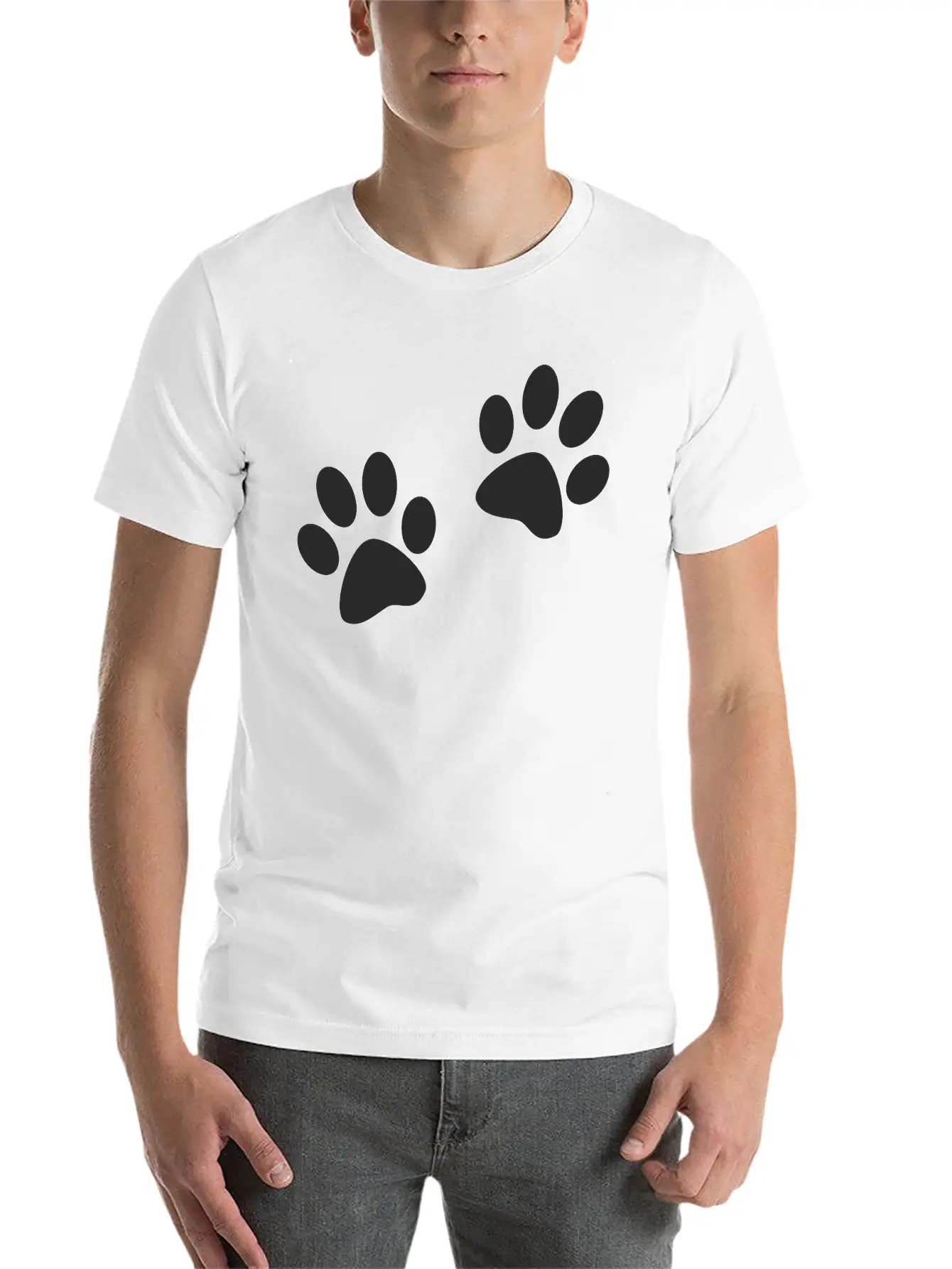 Paws Casual Graphic T-Shirt – Simple And Comfortable Daily Wear