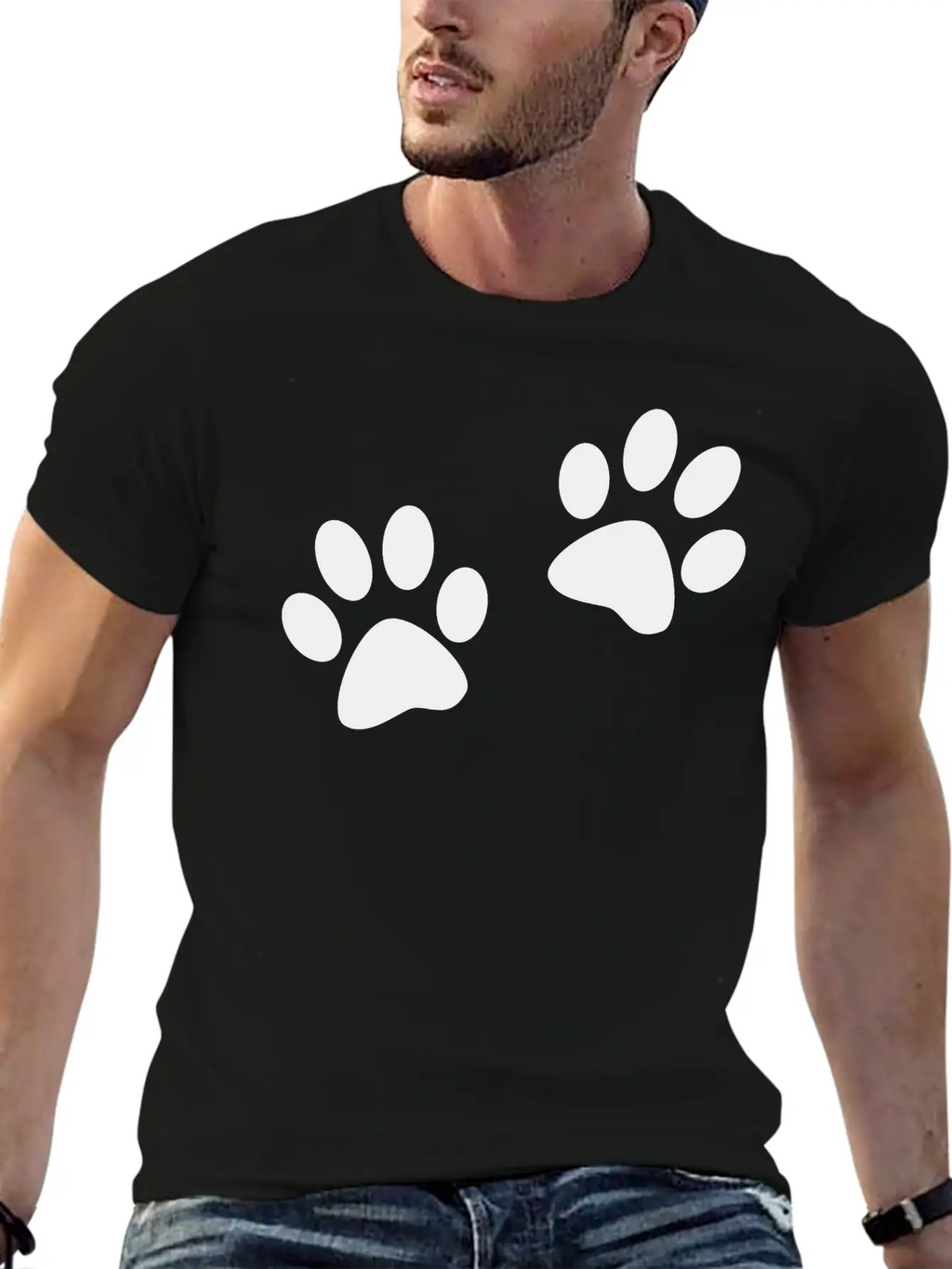 Paws Casual Graphic T-Shirt – Simple And Comfortable Daily Wear
