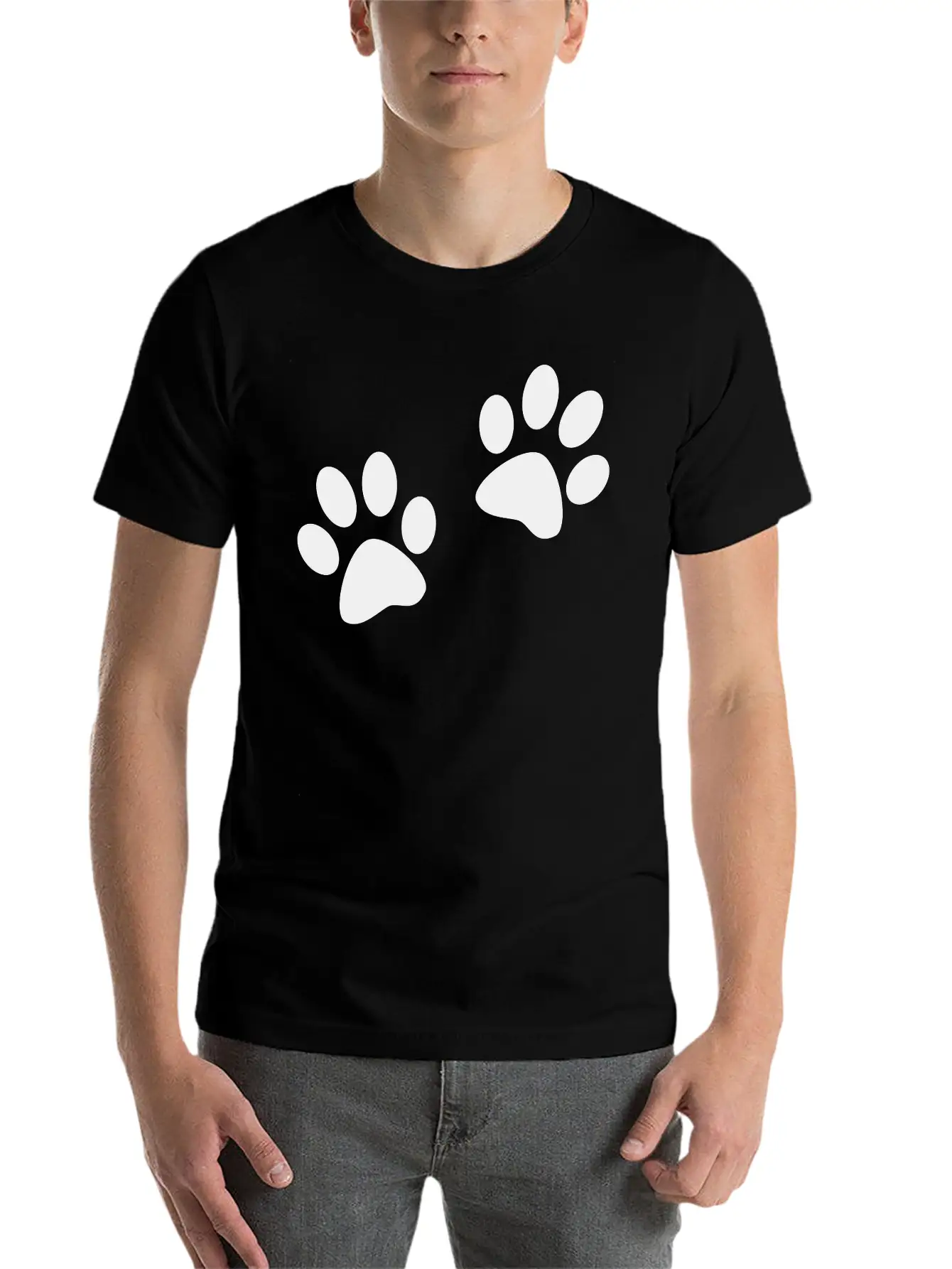 Paws Casual Graphic T-Shirt – Simple And Comfortable Daily Wear