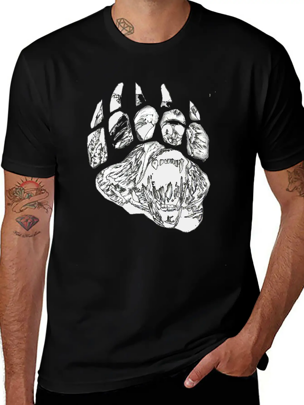 Paws Unisex Short Sleeve Soft Cotton T-Shirt – Casual Everyday Wear