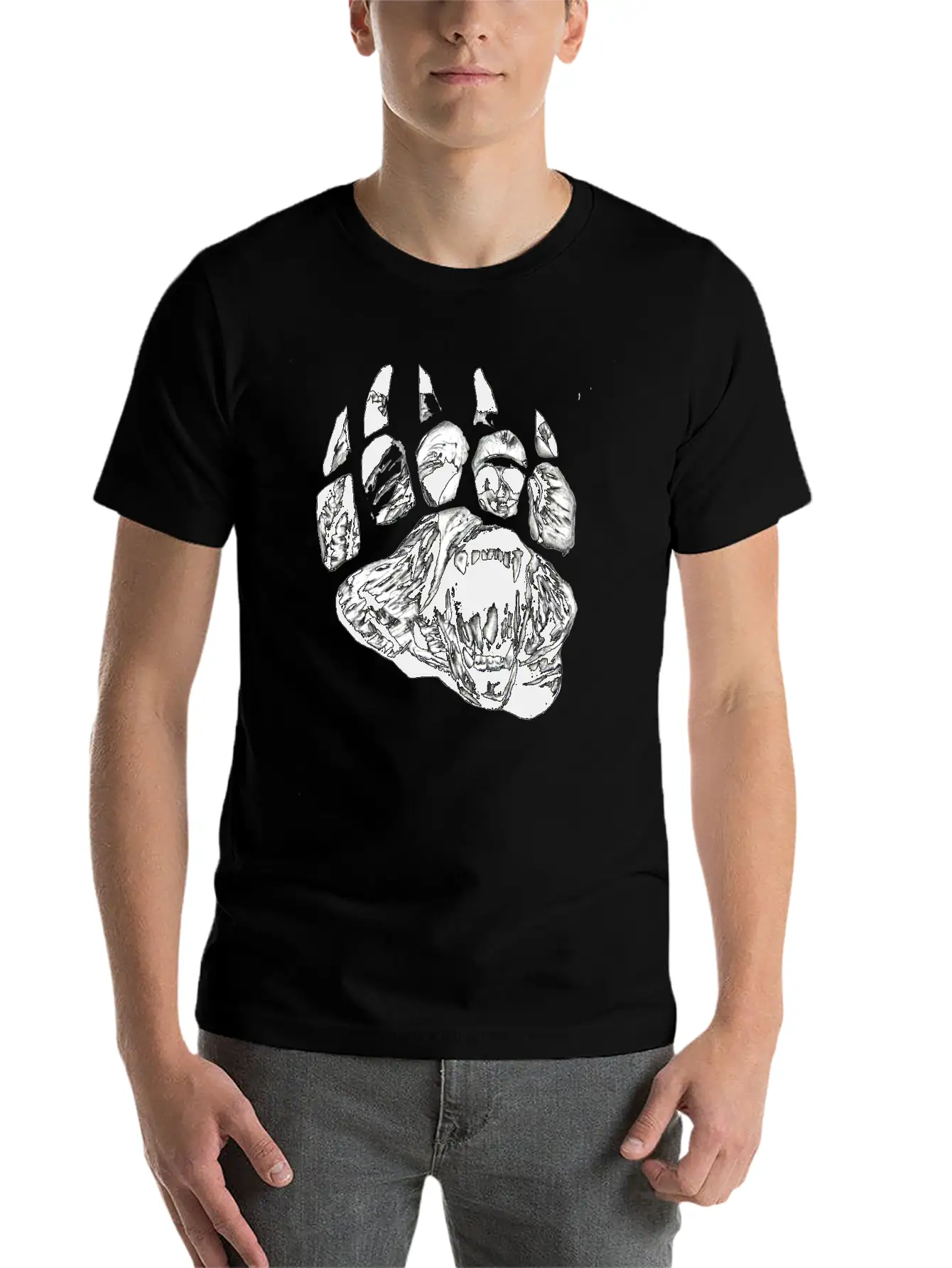 Paws Unisex Short Sleeve Soft Cotton T-Shirt – Casual Everyday Wear