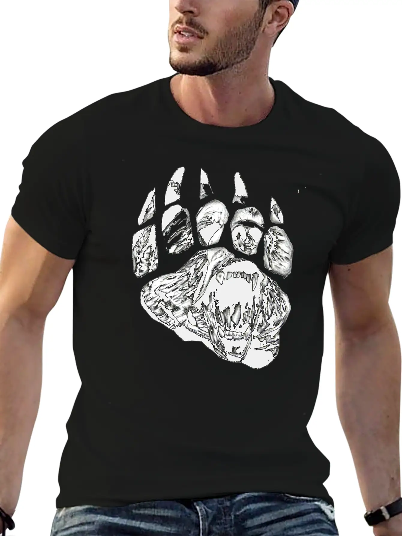 Paws Unisex Short Sleeve Soft Cotton T-Shirt – Casual Everyday Wear