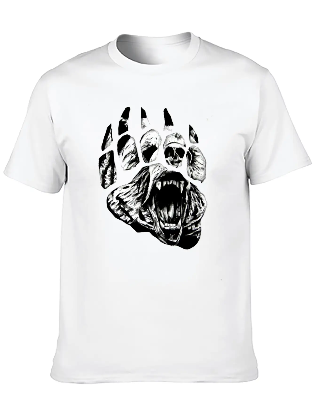 Paws Unisex Short Sleeve Soft Cotton T-Shirt – Casual Everyday Wear