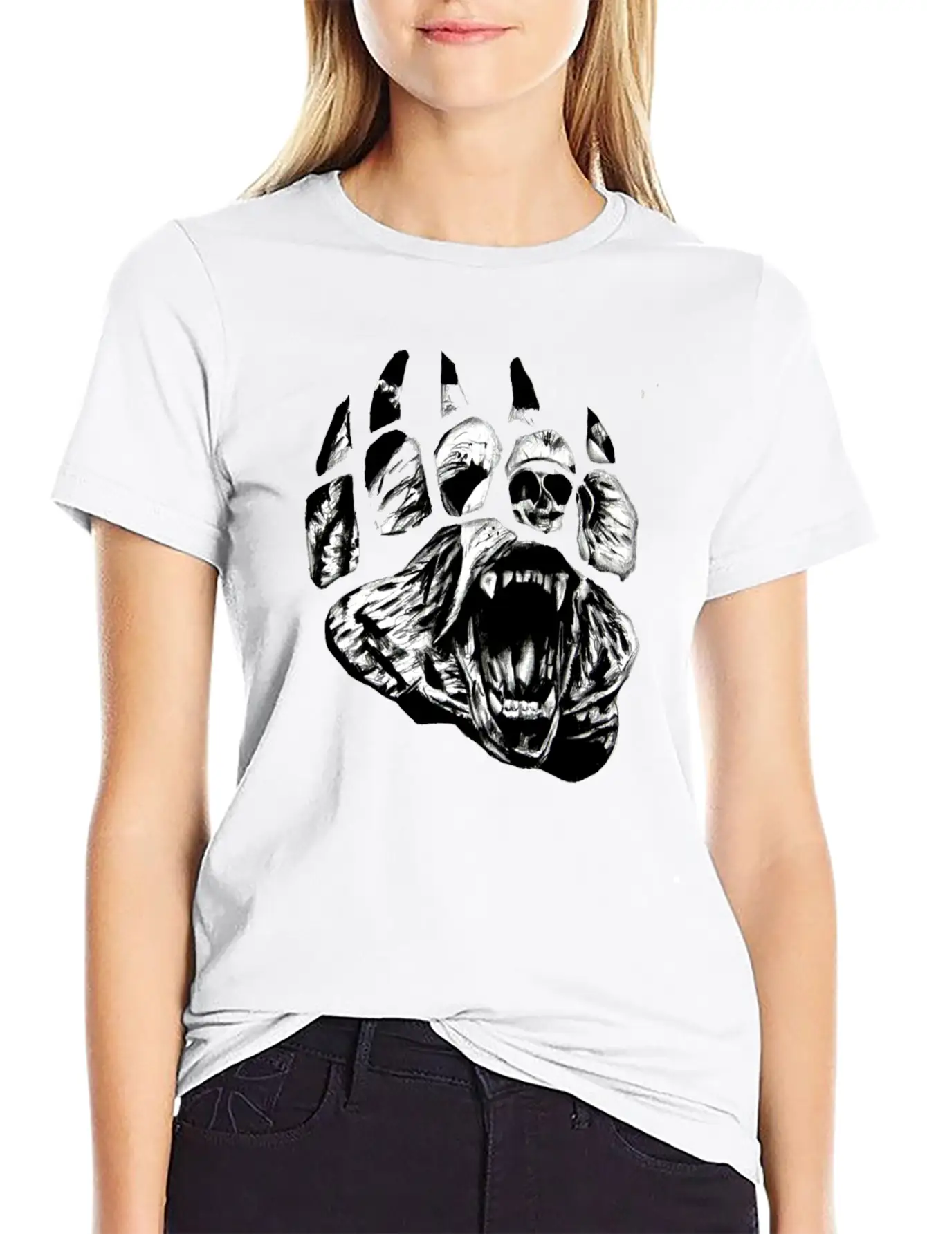Paws Unisex Short Sleeve Soft Cotton T-Shirt – Casual Everyday Wear