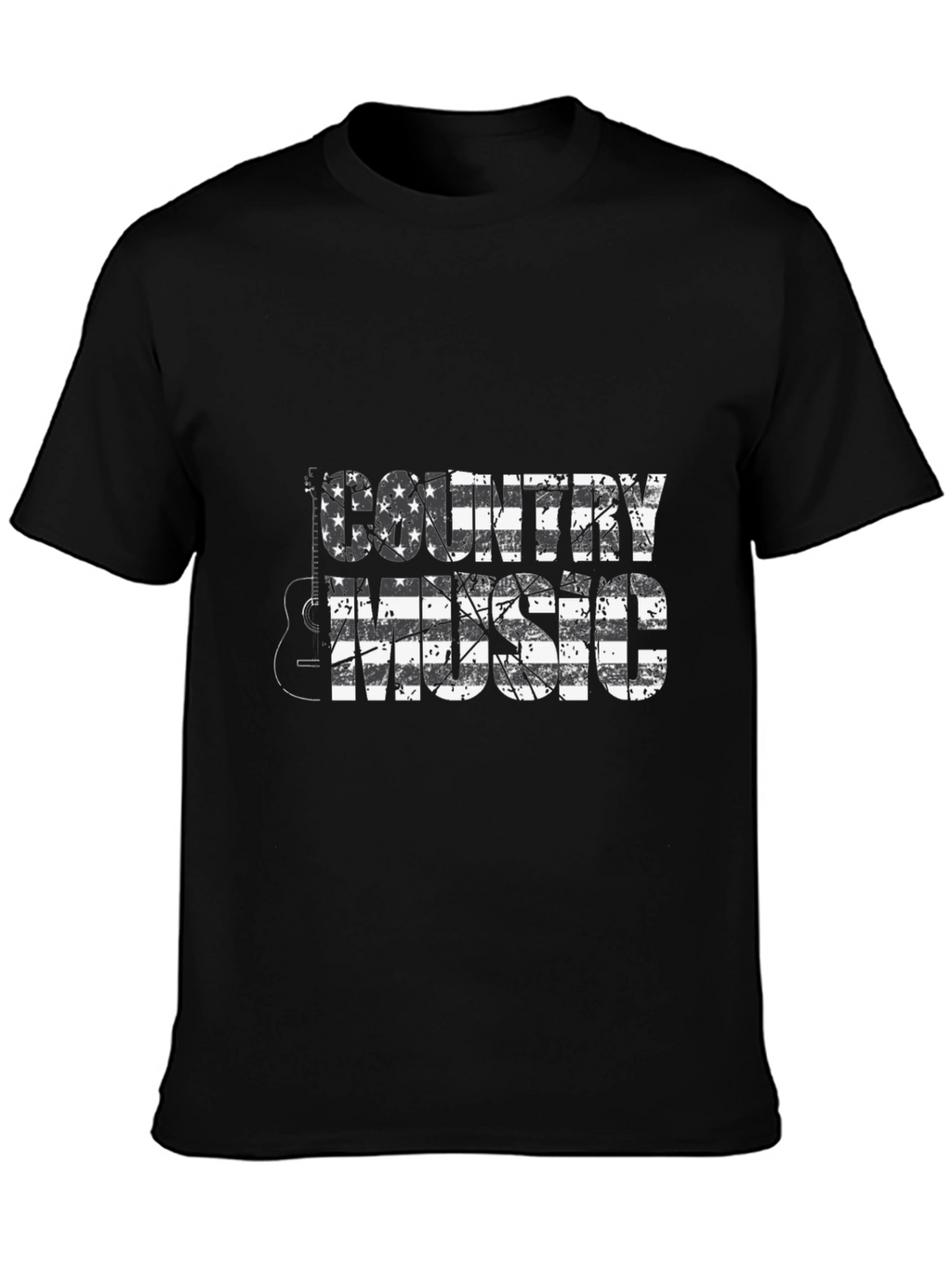 Country Music USA Flag Graphic T-Shirt