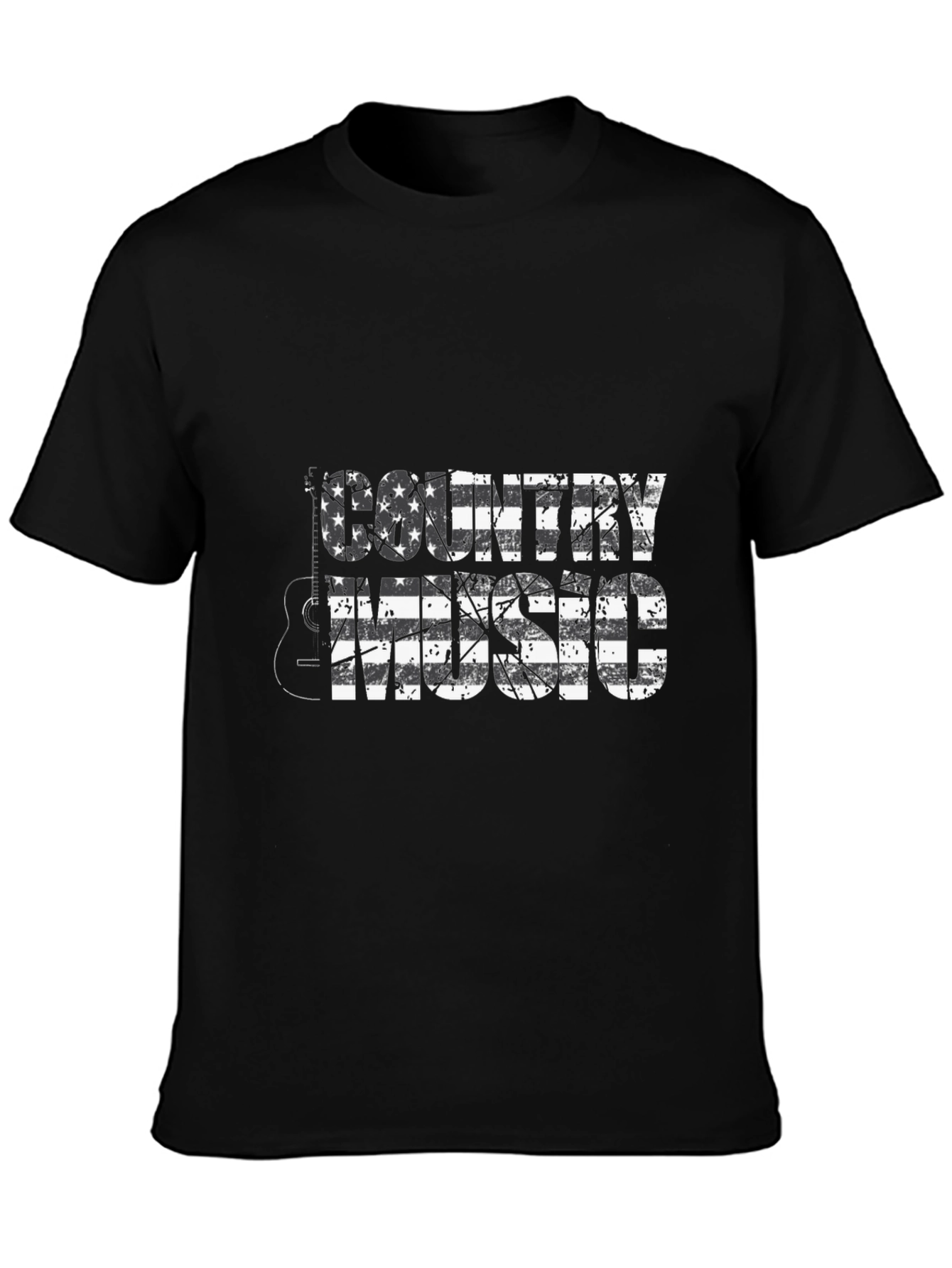 Country Music USA Flag Graphic T-Shirt