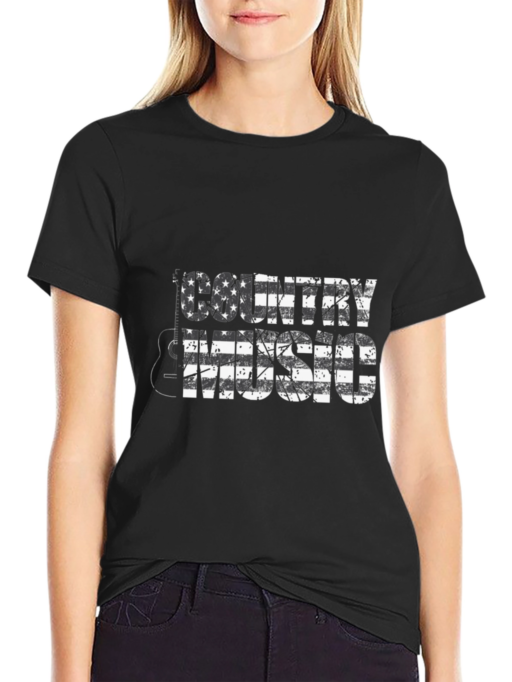 Country Music USA Flag Graphic T-Shirt