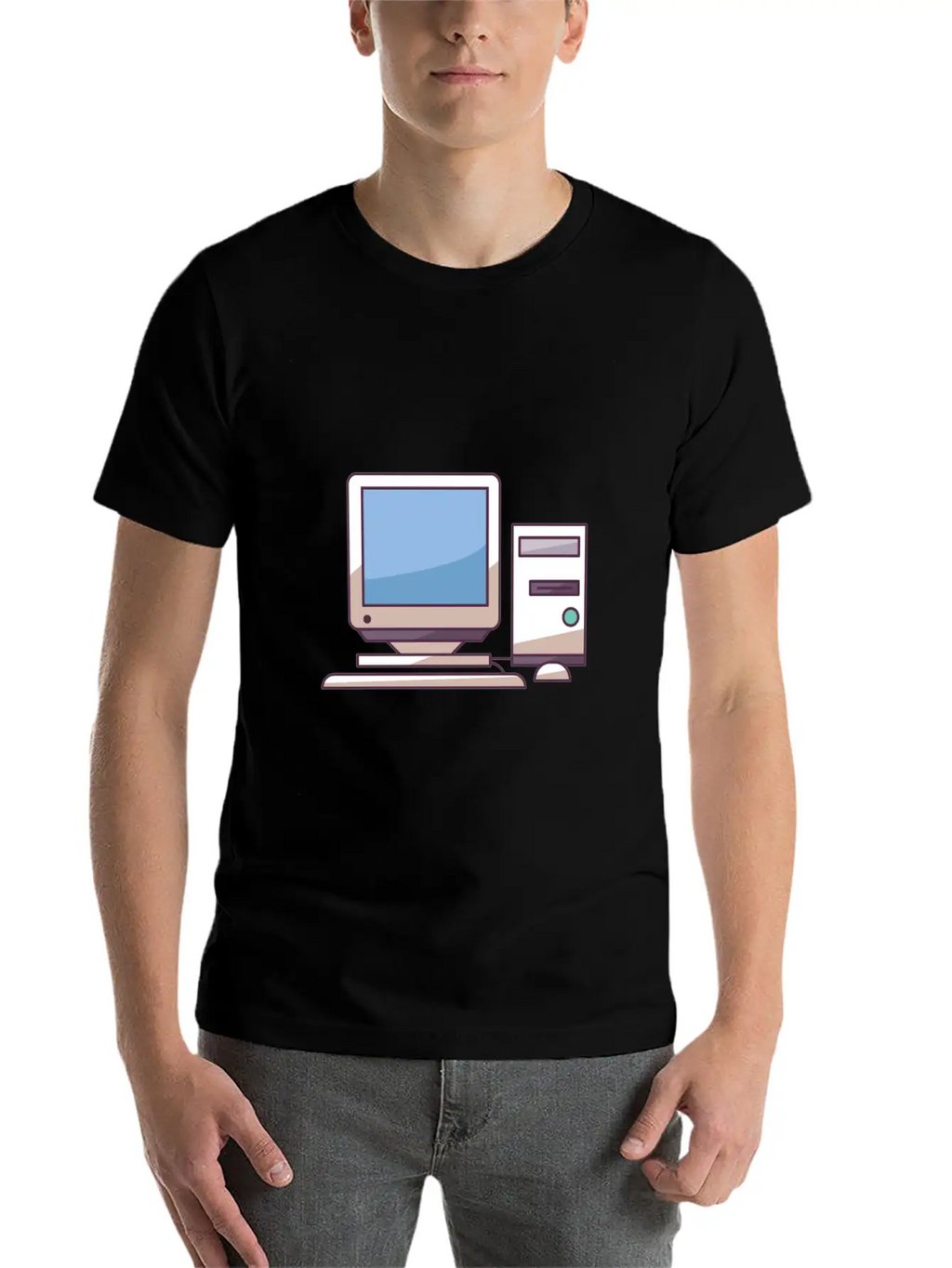 Pc Midtower With Peripherals Stylish Everyday T-Shirt – Unisex Basic Cotton Tee