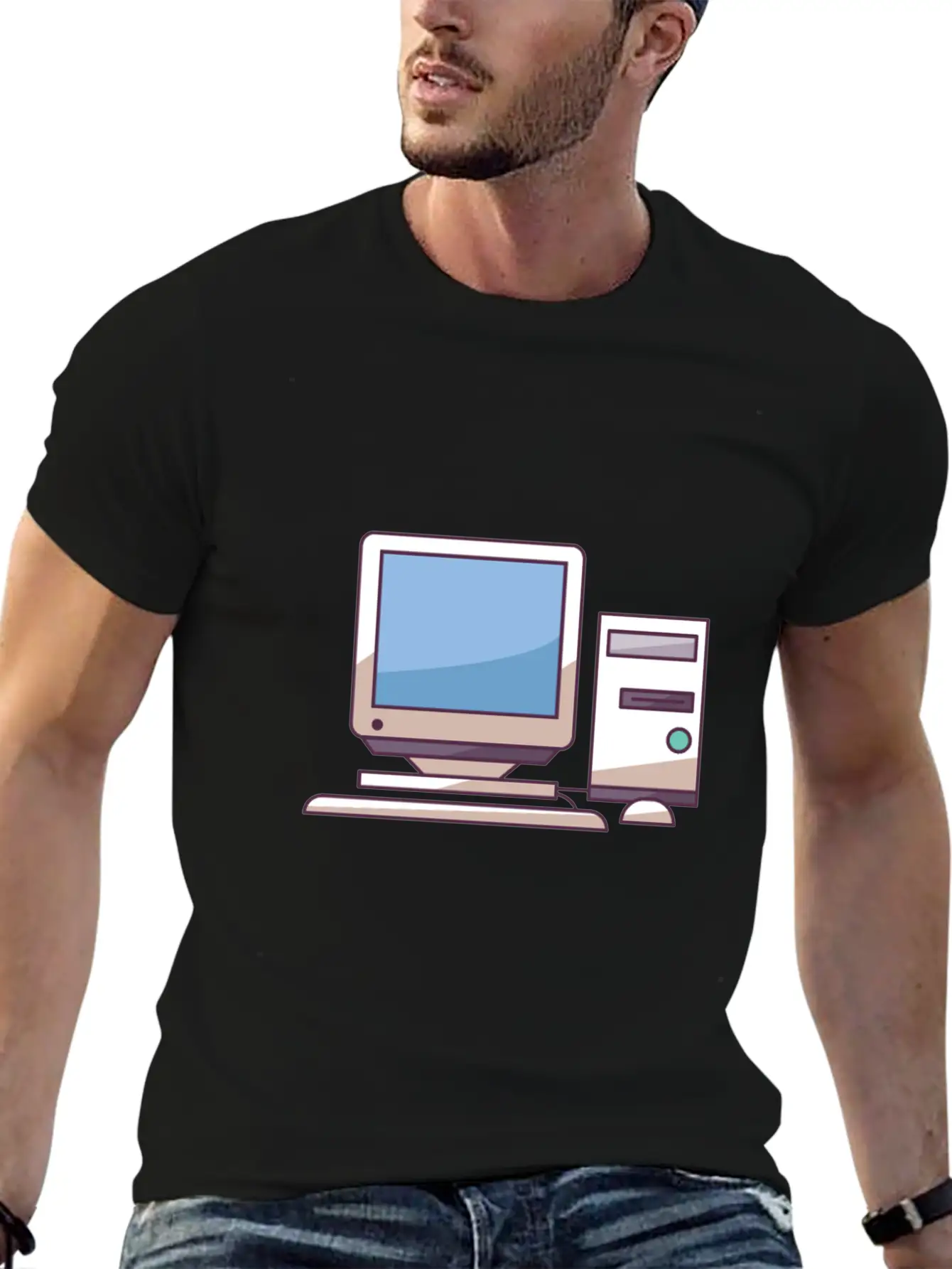Pc Midtower With Peripherals Stylish Everyday T-Shirt – Unisex Basic Cotton Tee