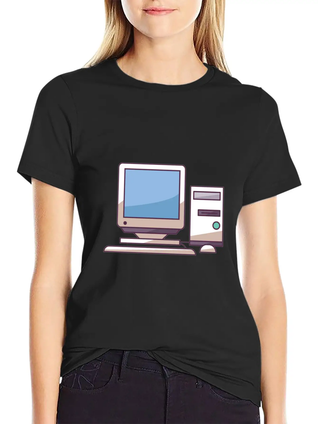 Pc Midtower With Peripherals Stylish Everyday T-Shirt – Unisex Basic Cotton Tee