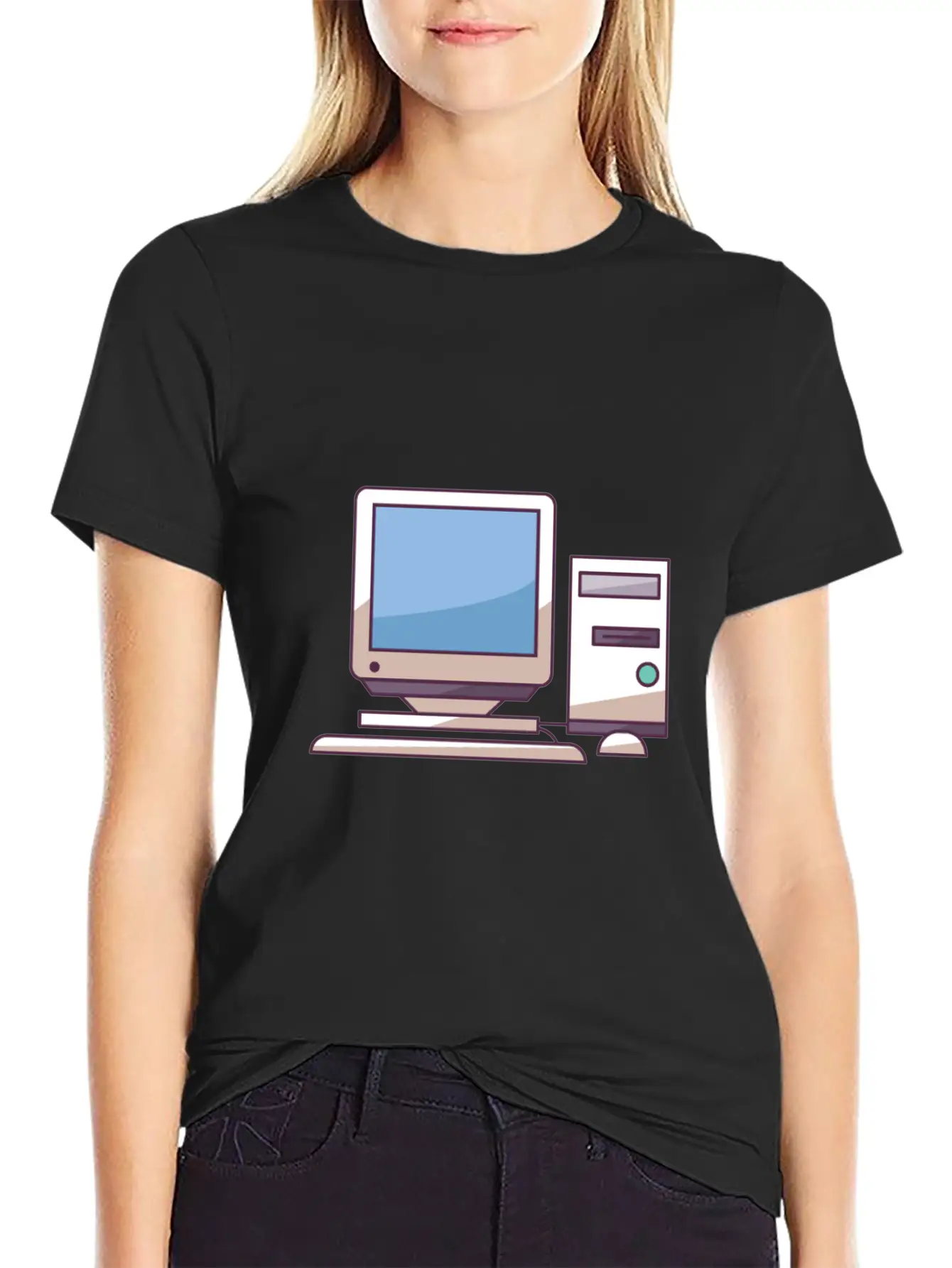 Pc Midtower With Peripherals Stylish Everyday T-Shirt – Unisex Basic Cotton Tee