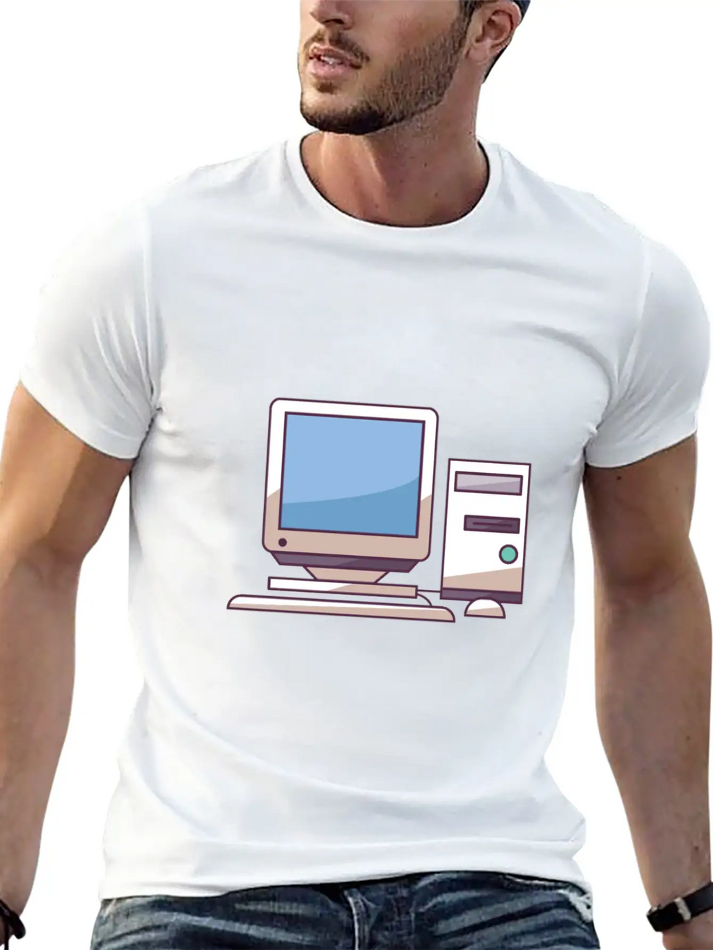 Pc Midtower With Peripherals Stylish Everyday T-Shirt – Unisex Basic Cotton Tee