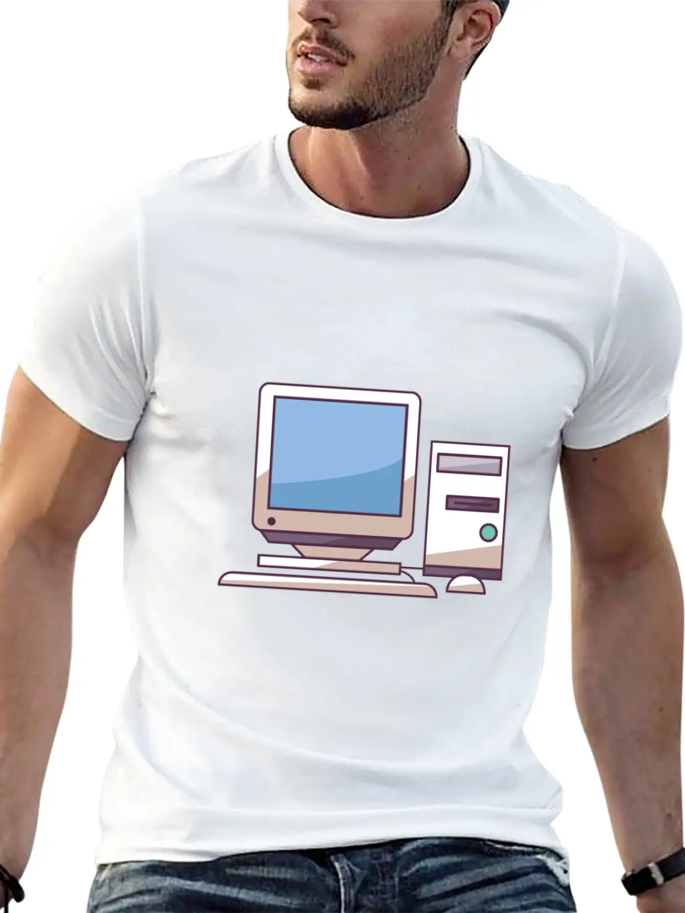 Pc Midtower With Peripherals Stylish Everyday T-Shirt – Unisex Basic Cotton Tee