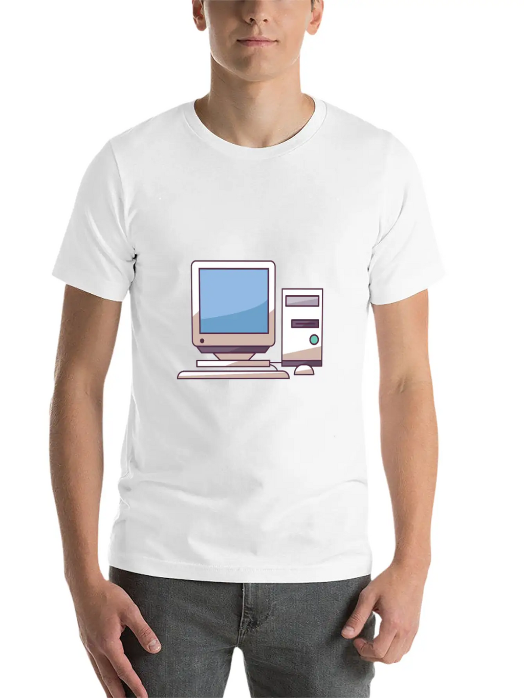 Pc Midtower With Peripherals Stylish Everyday T-Shirt – Unisex Basic Cotton Tee