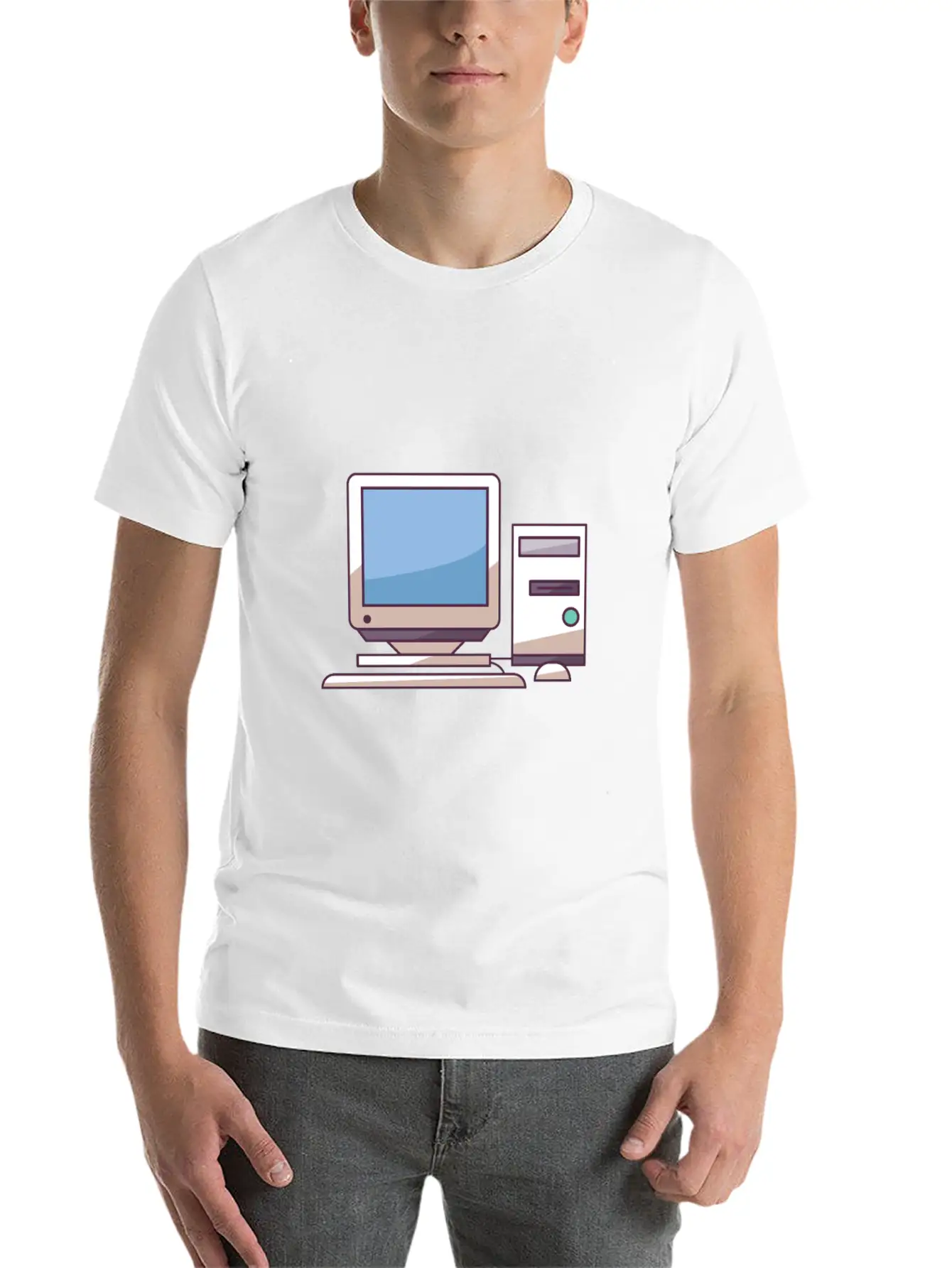 Pc Midtower With Peripherals Stylish Everyday T-Shirt – Unisex Basic Cotton Tee