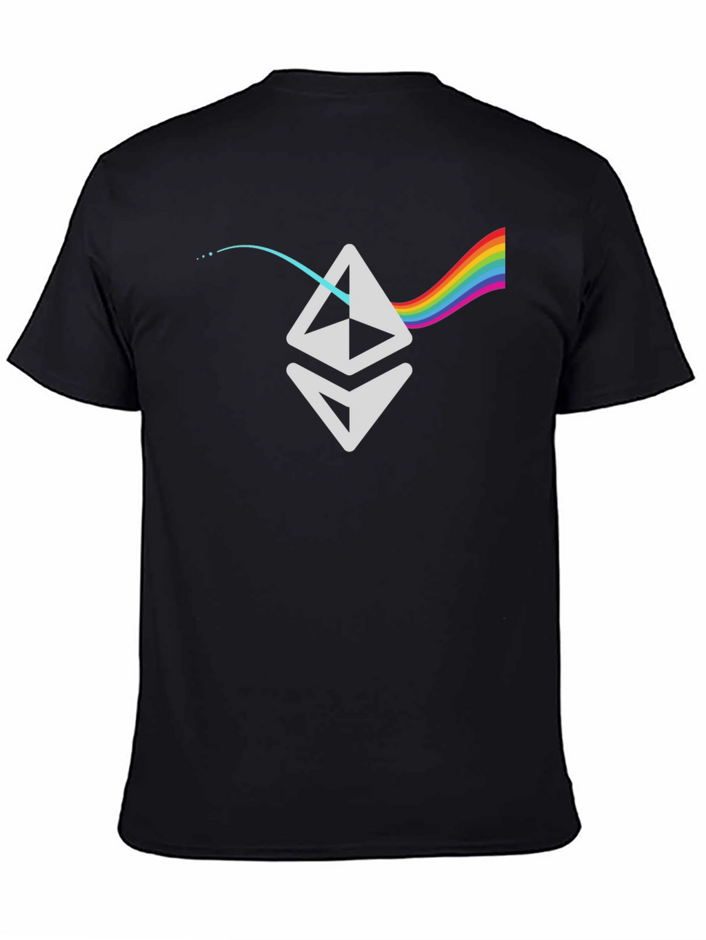 Ethereum Prism T-Shirt - Crypto Rainbow