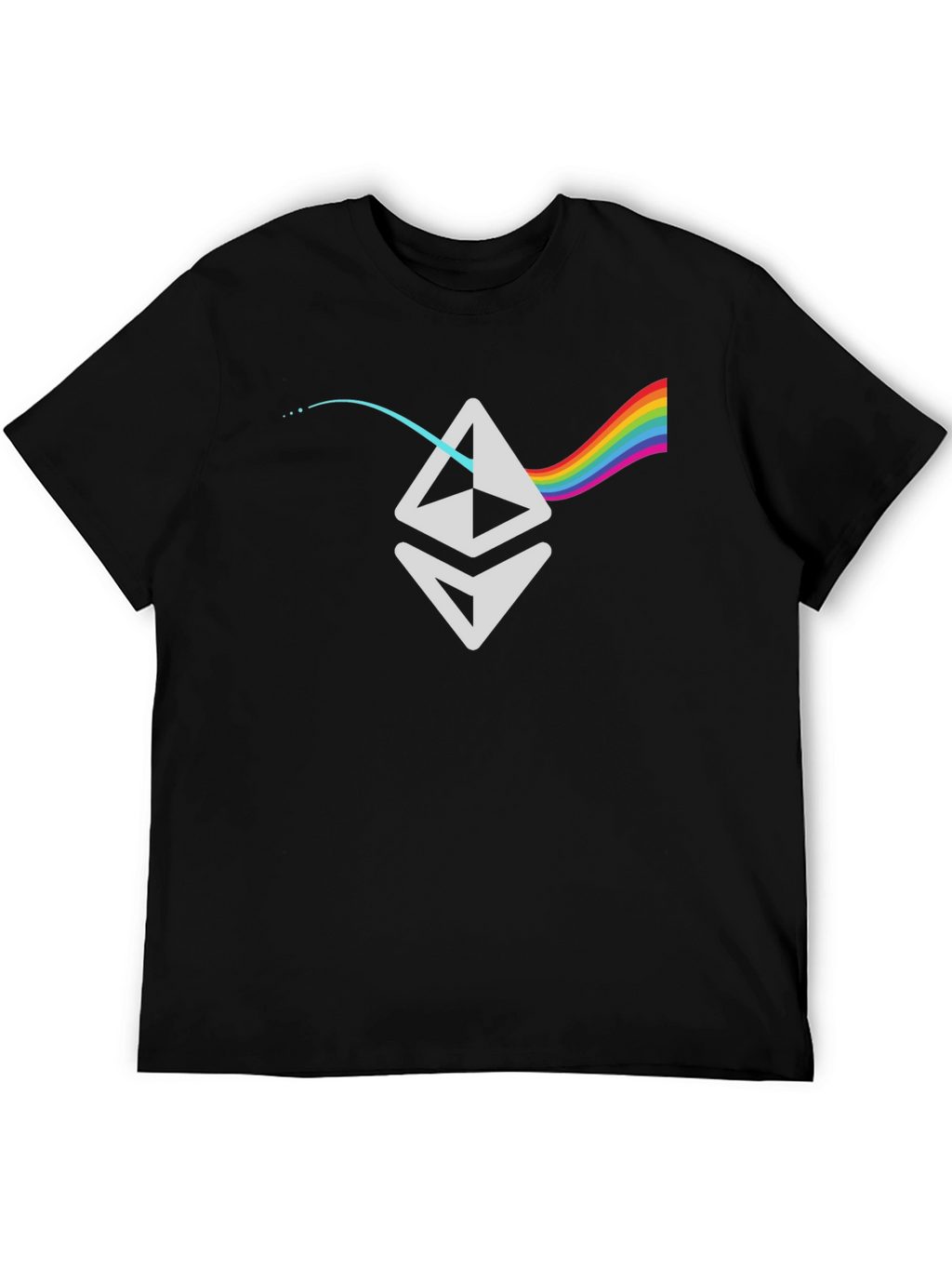 Ethereum Prism T-Shirt - Crypto Rainbow